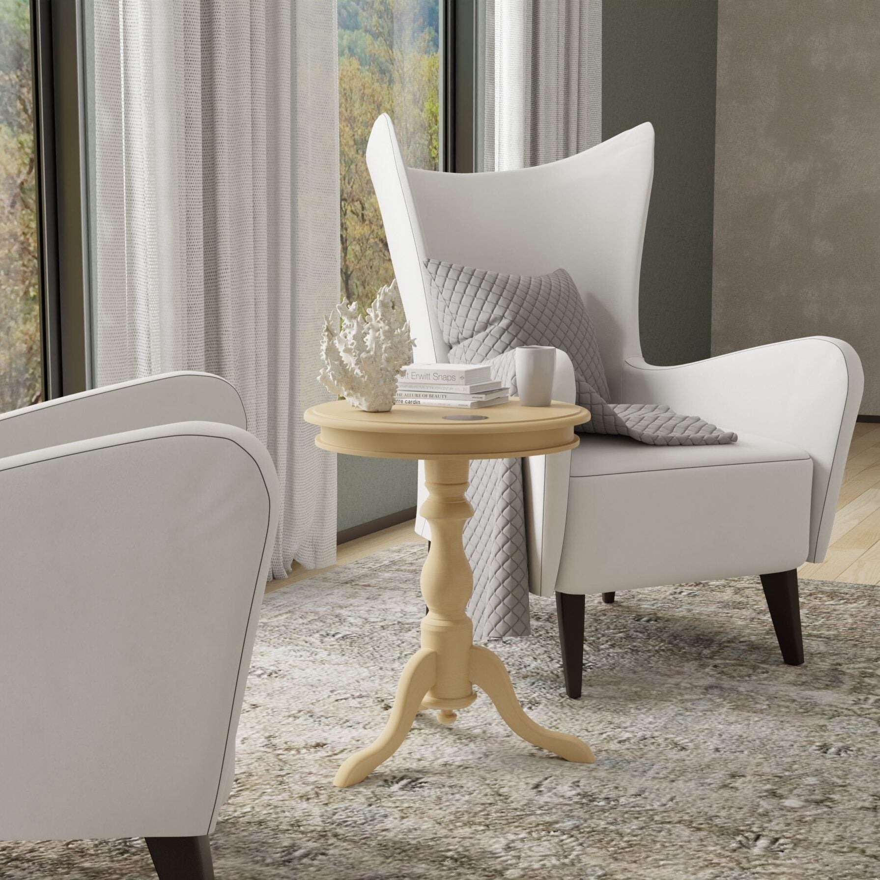 Glida Round Side Table Champagne
