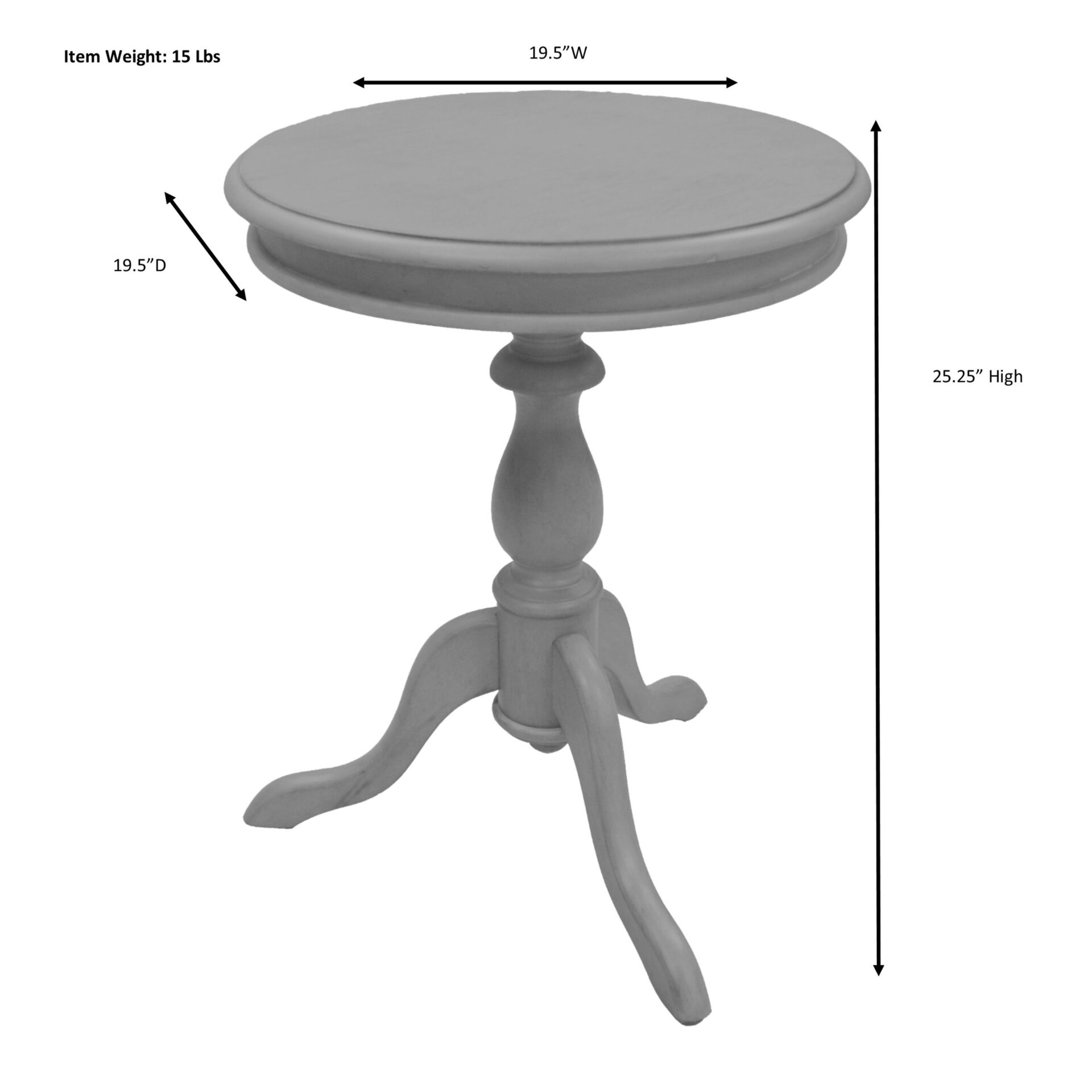 Glida Round Side Table Champagne