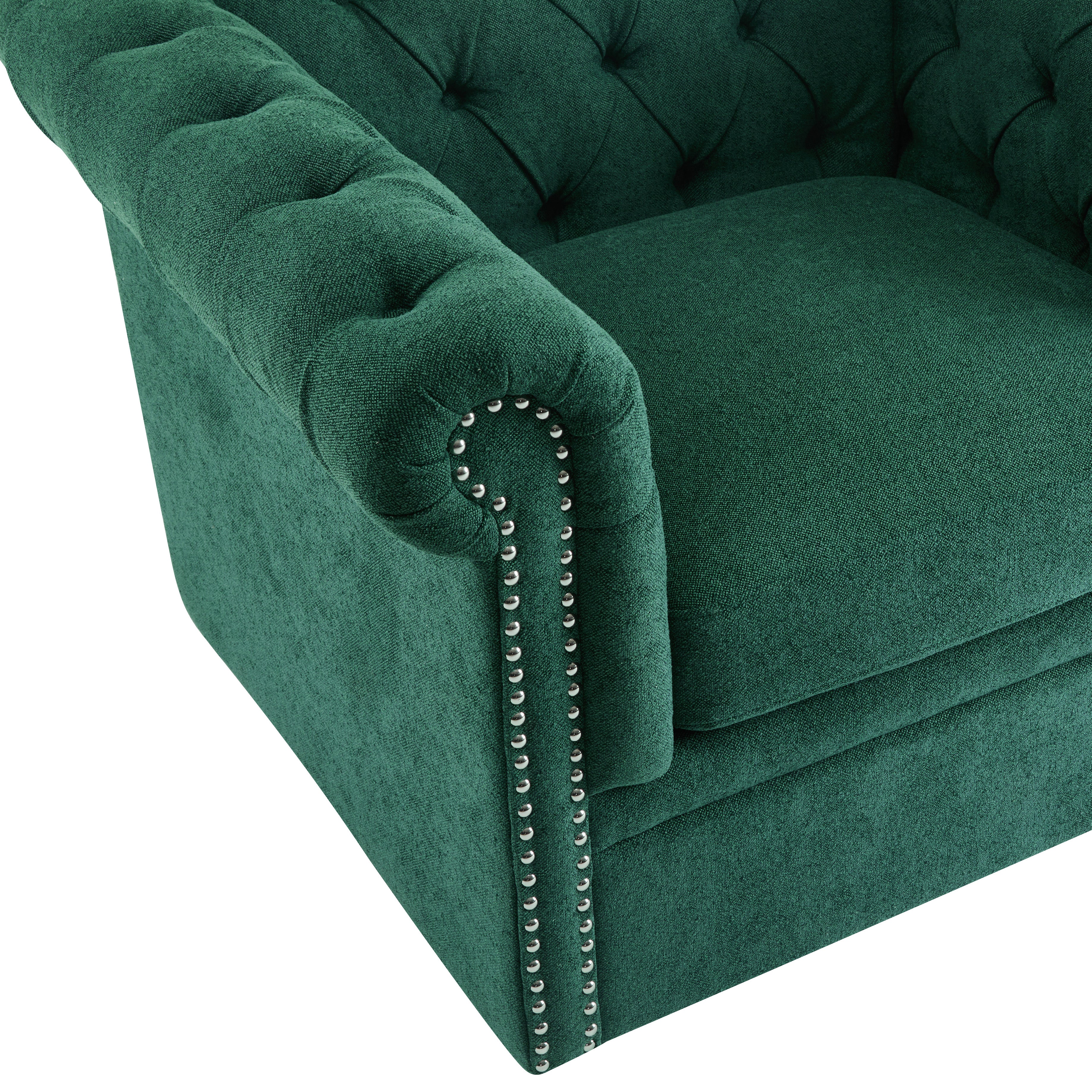 Chesterfield Swivel Club Accent Chair