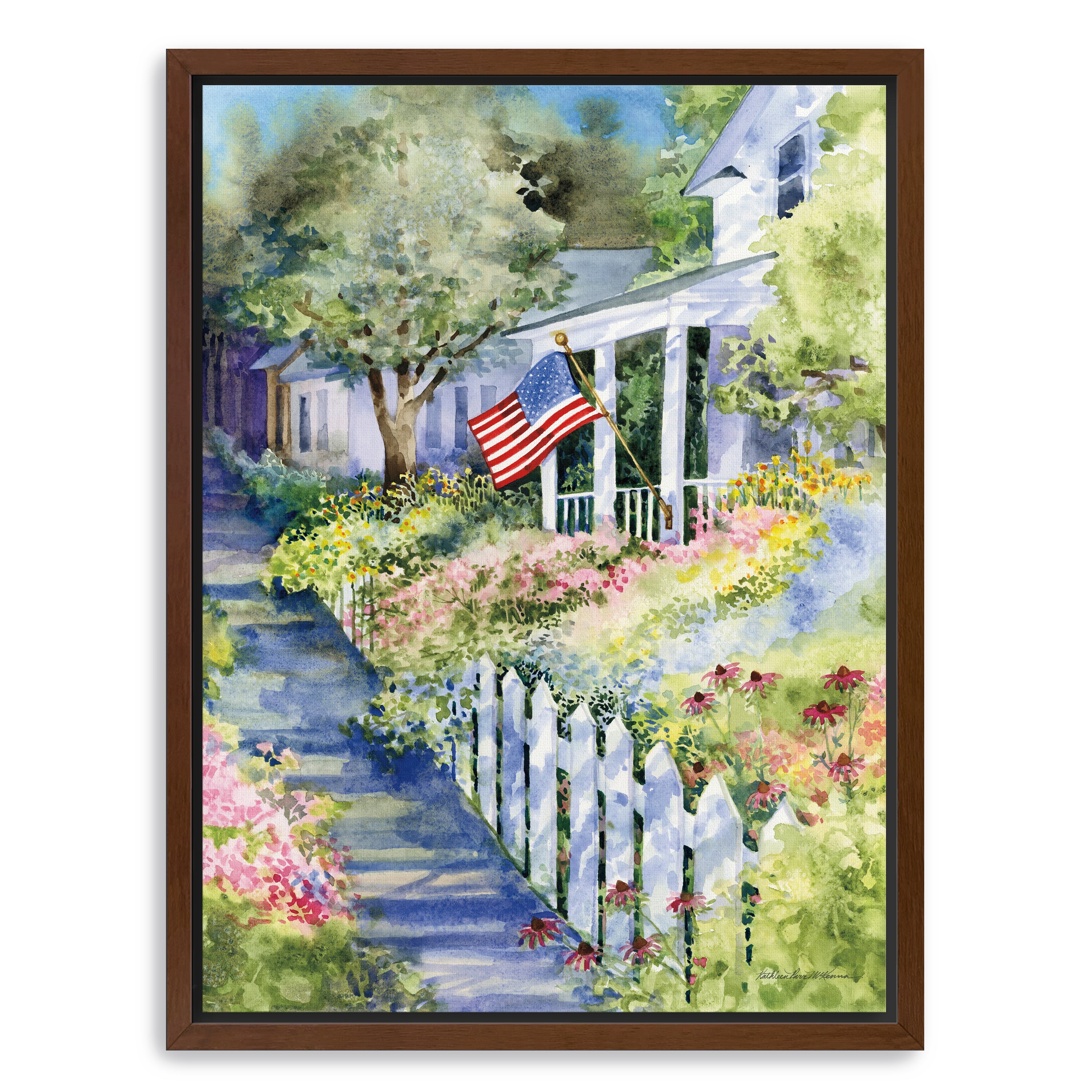 Country Street Canvas Giclee