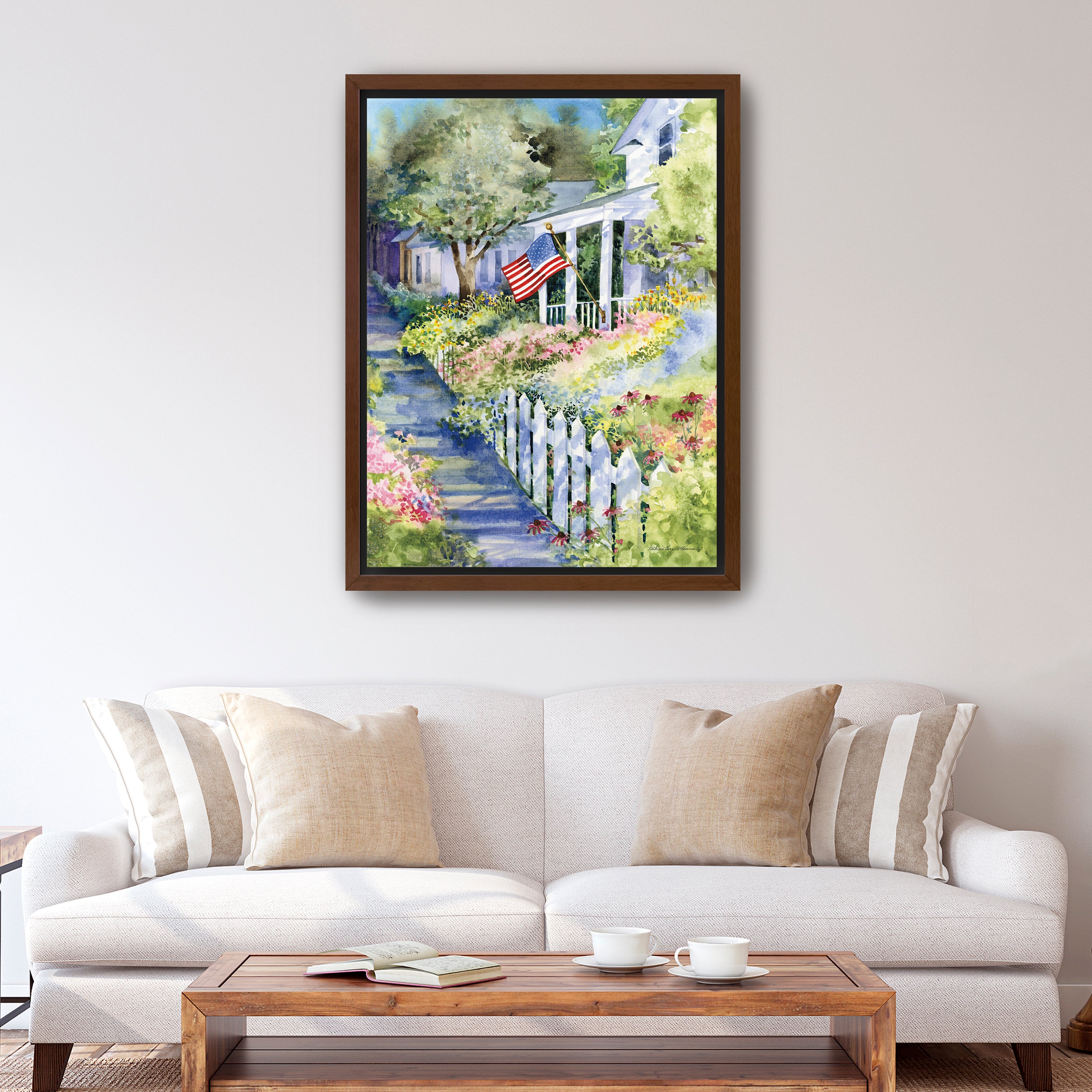 Country Street Canvas Giclee