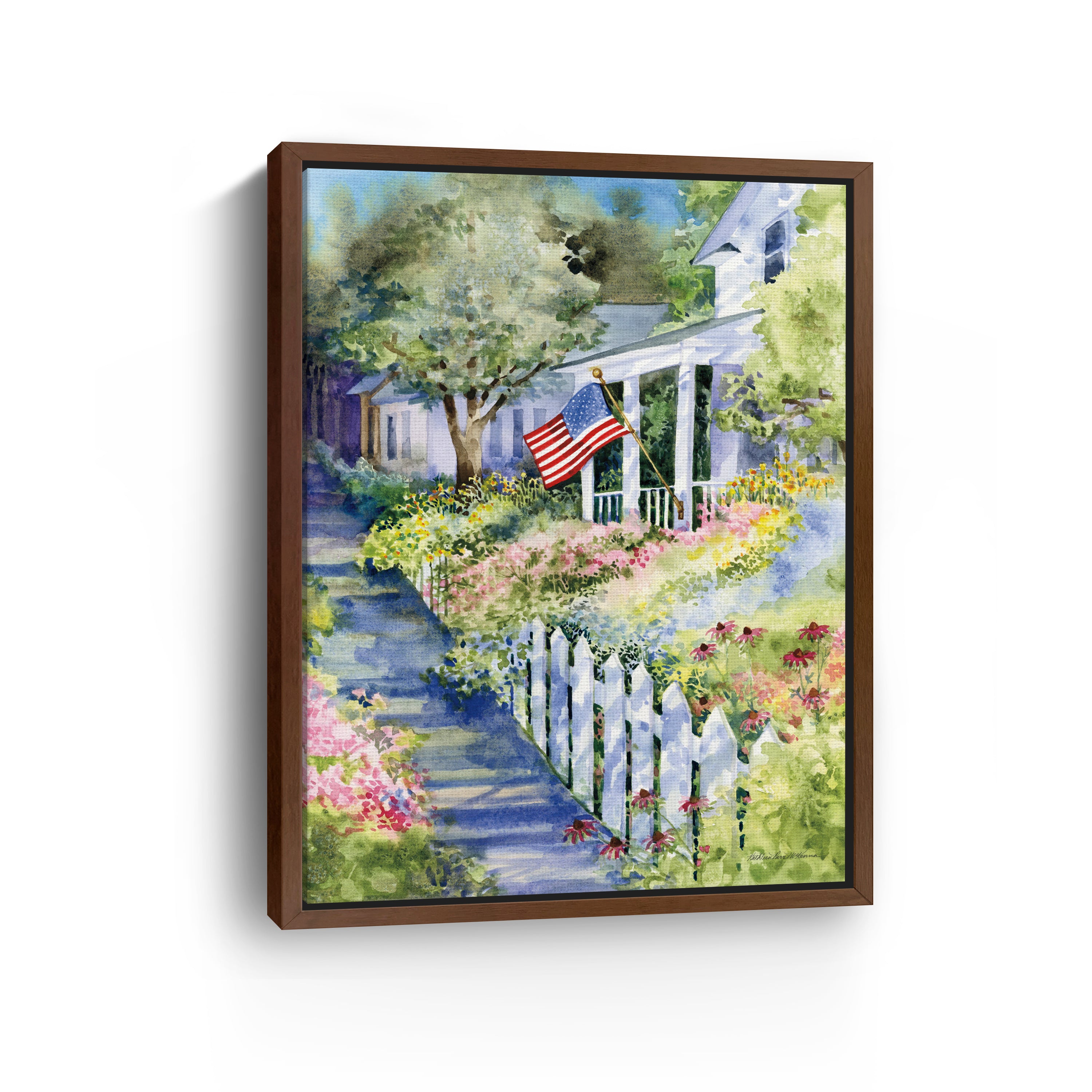 Country Street Canvas Giclee
