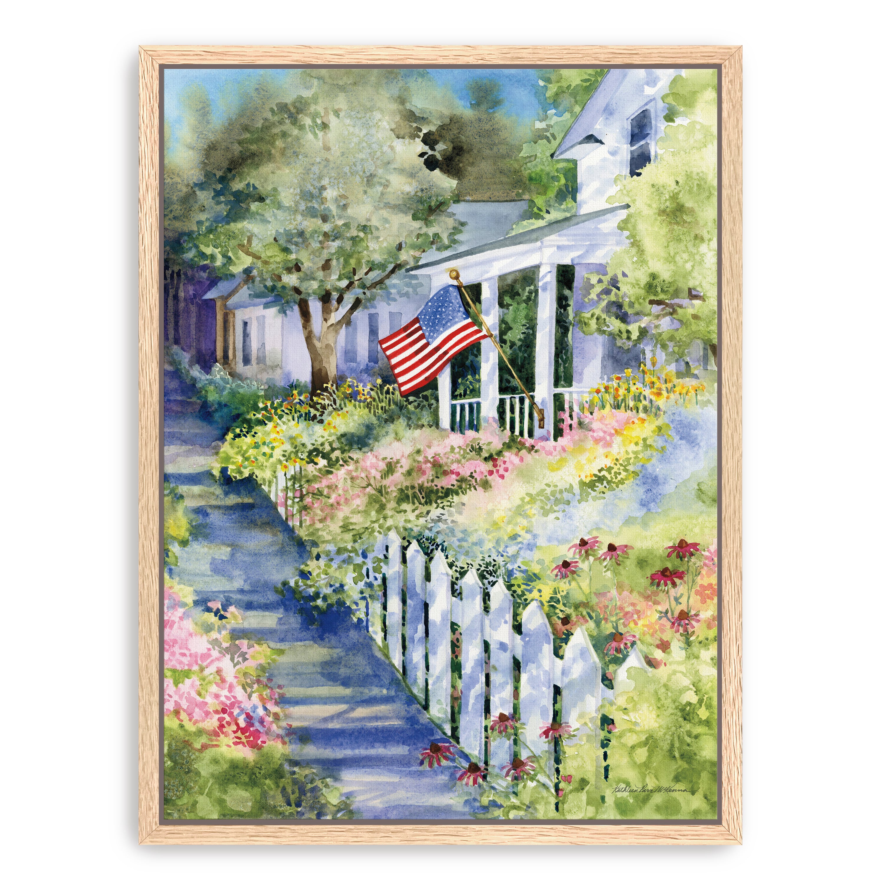 Country Street Canvas Giclee