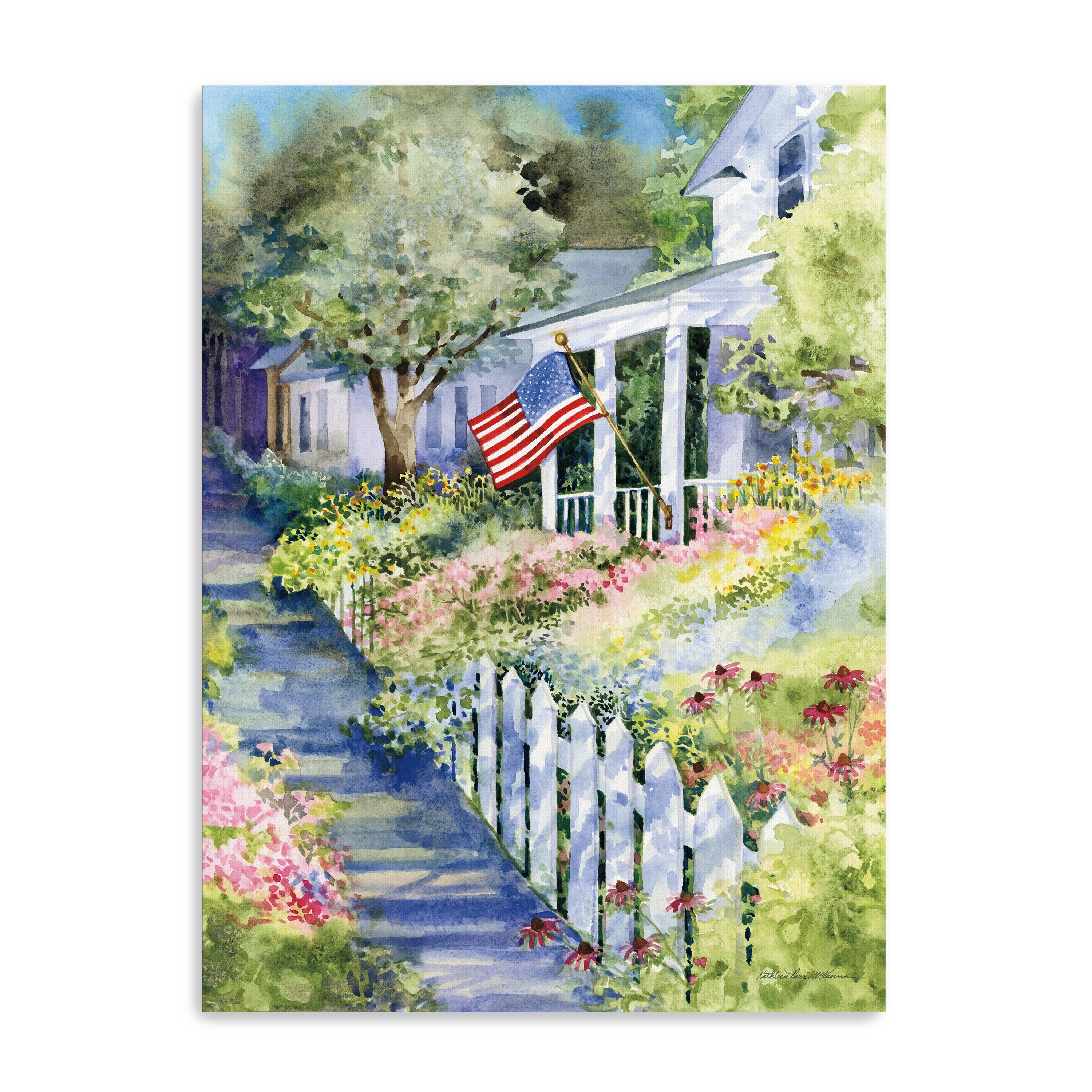 Country Street Canvas Giclee