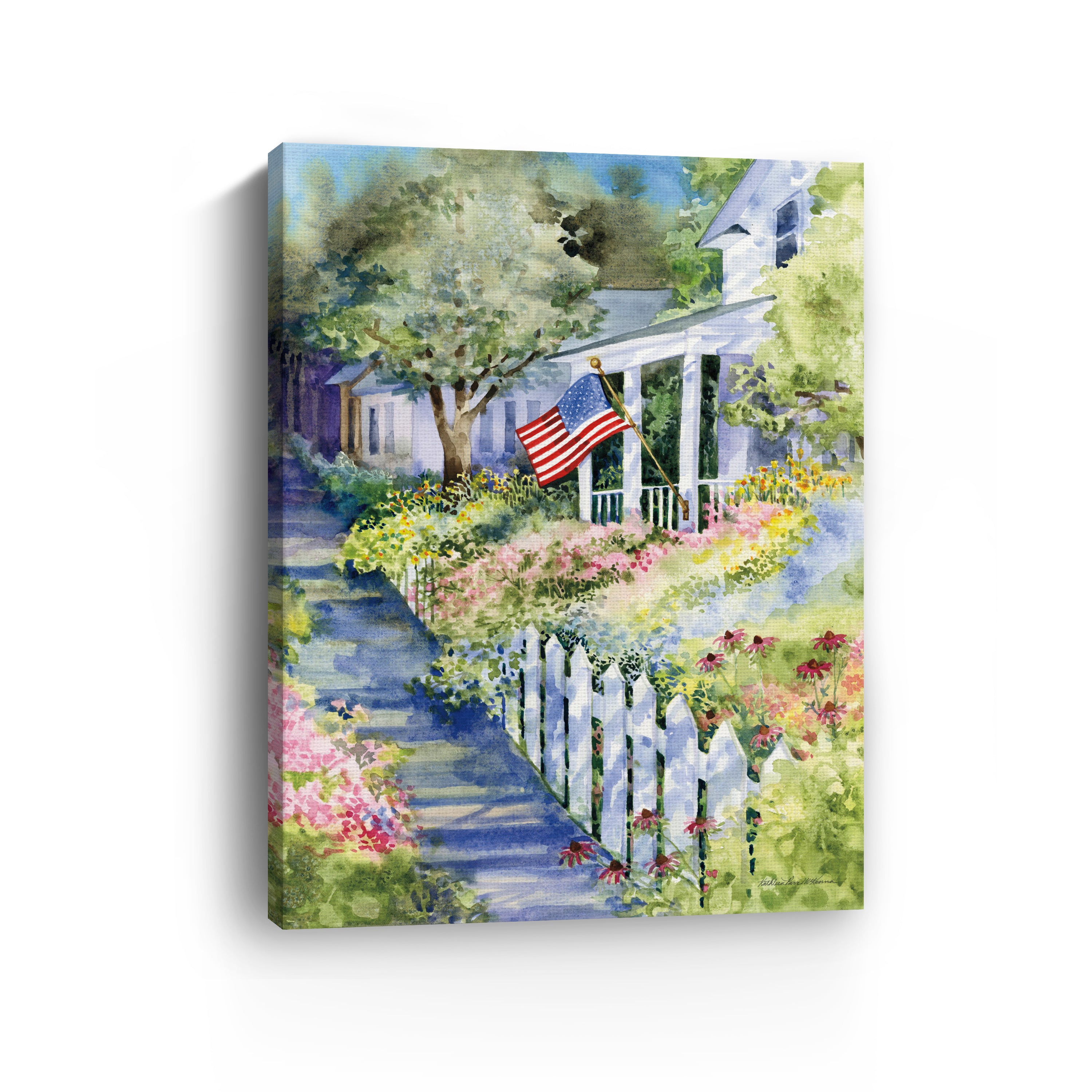 Country Street Canvas Giclee