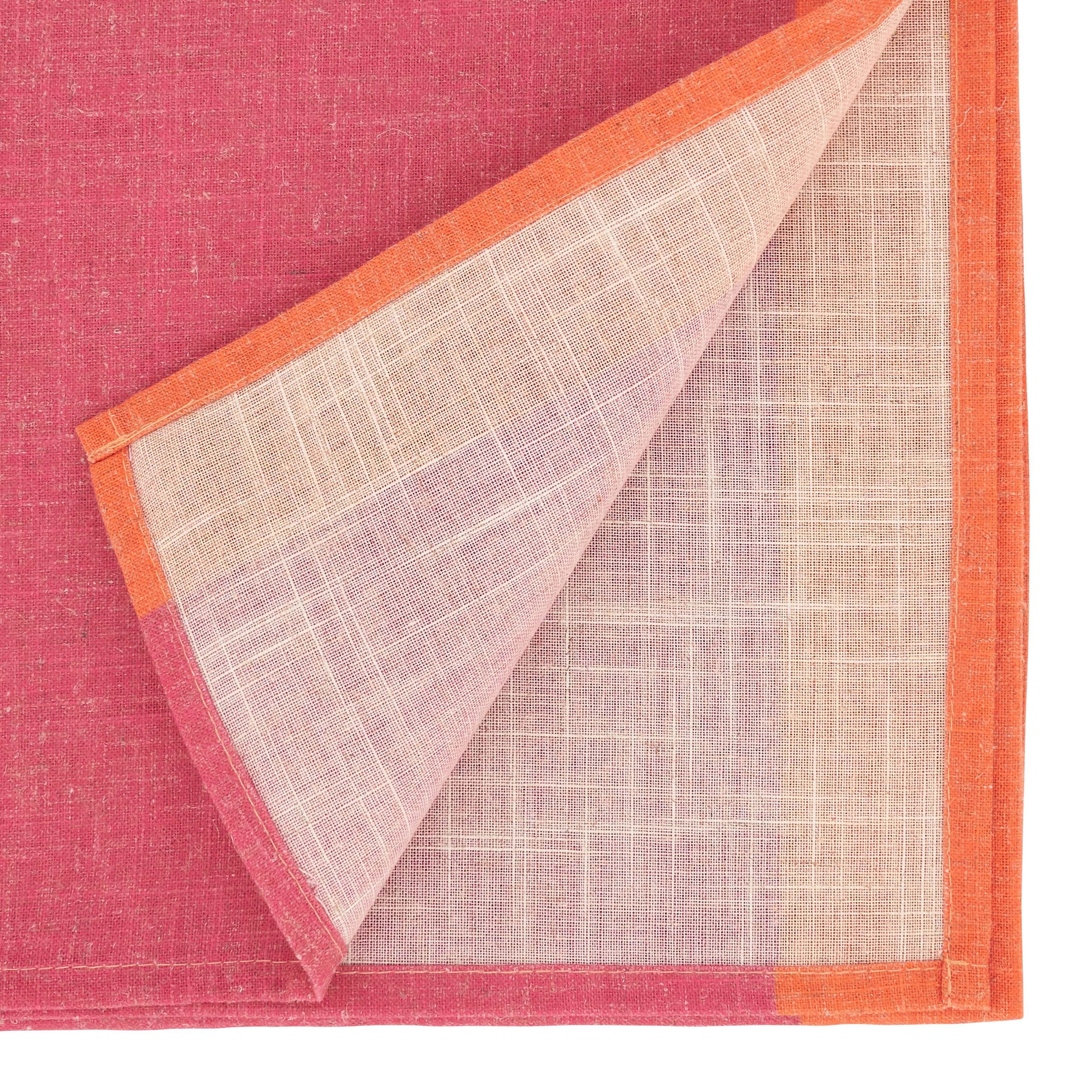 Color Block Border Table Runner