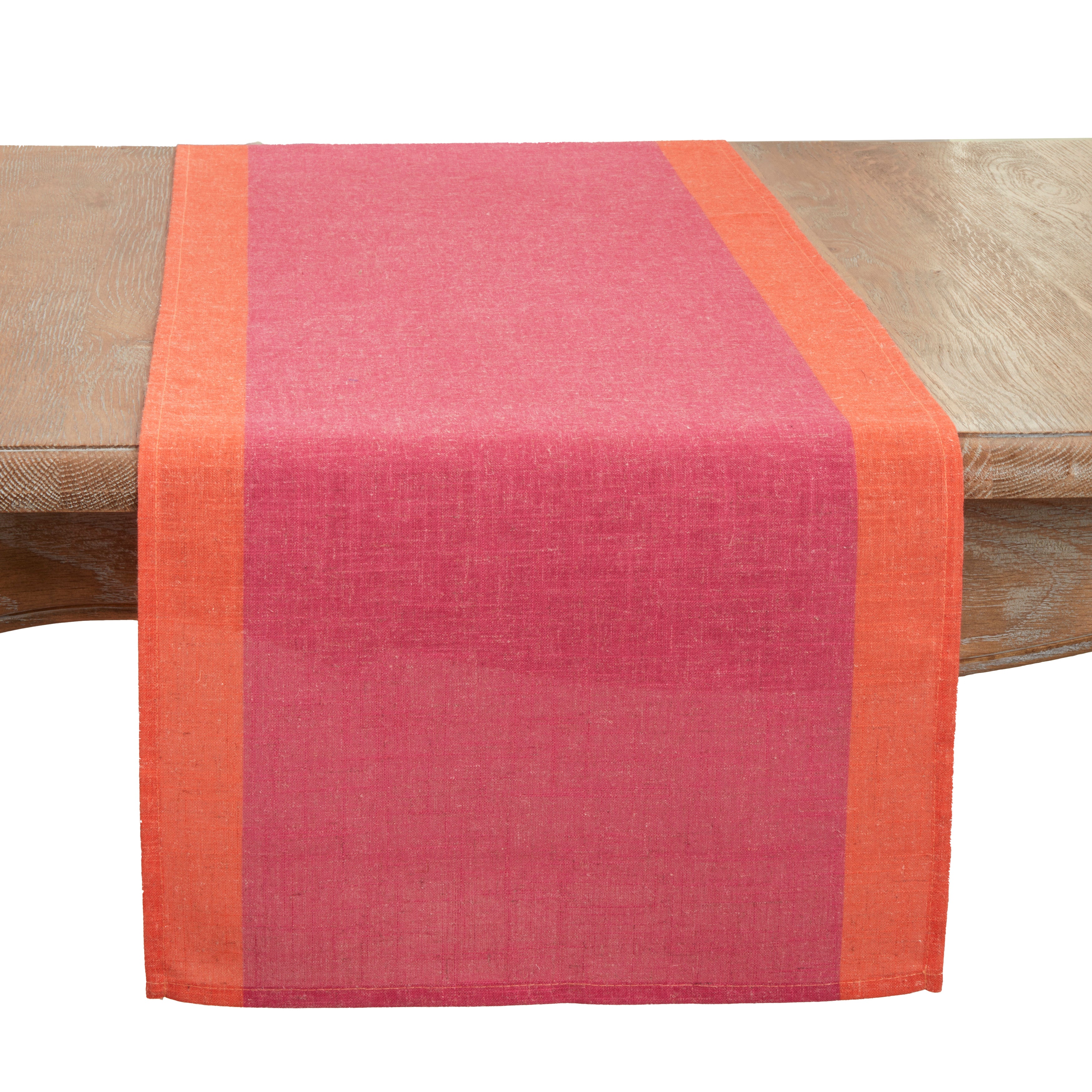 Color Block Border Table Runner
