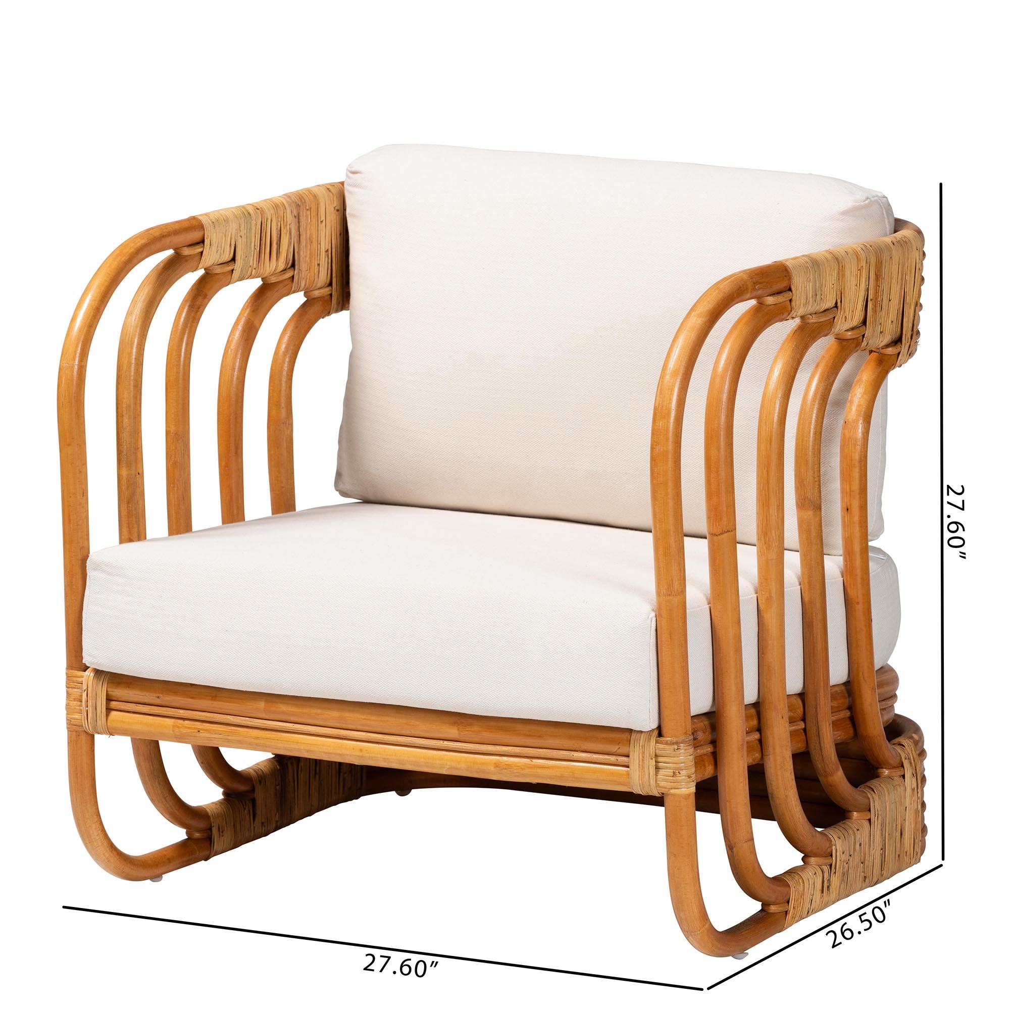 Caleb Rattan Arm Chair