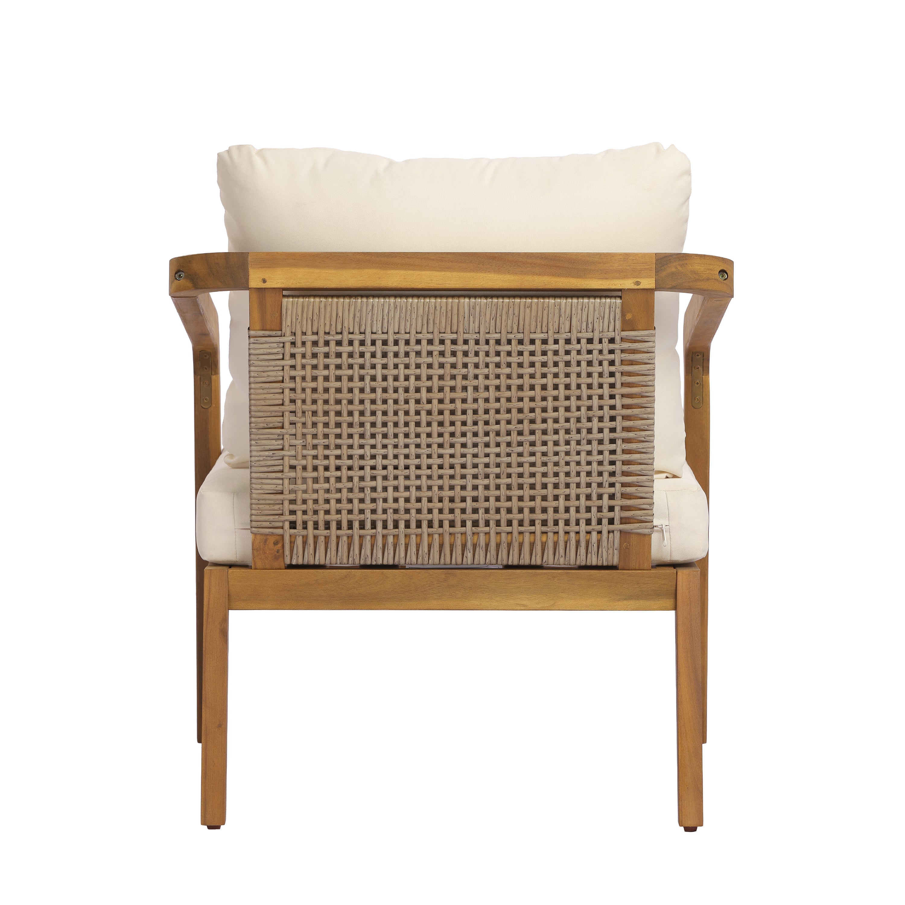 Carlile Acacia Wood Outdoor Patio Club Chair, Set of 2