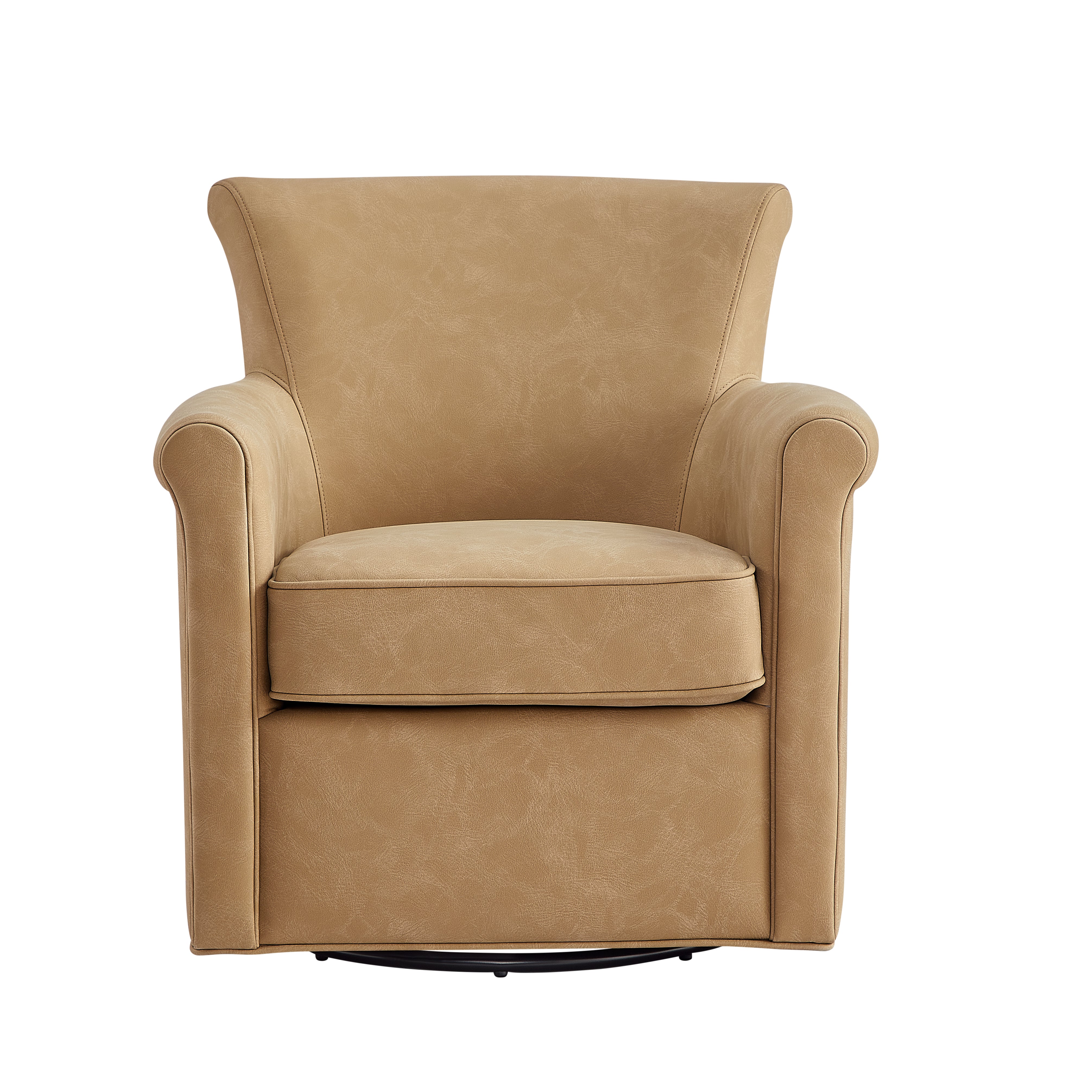 Westly Faux Leather Swivel Accent Chair