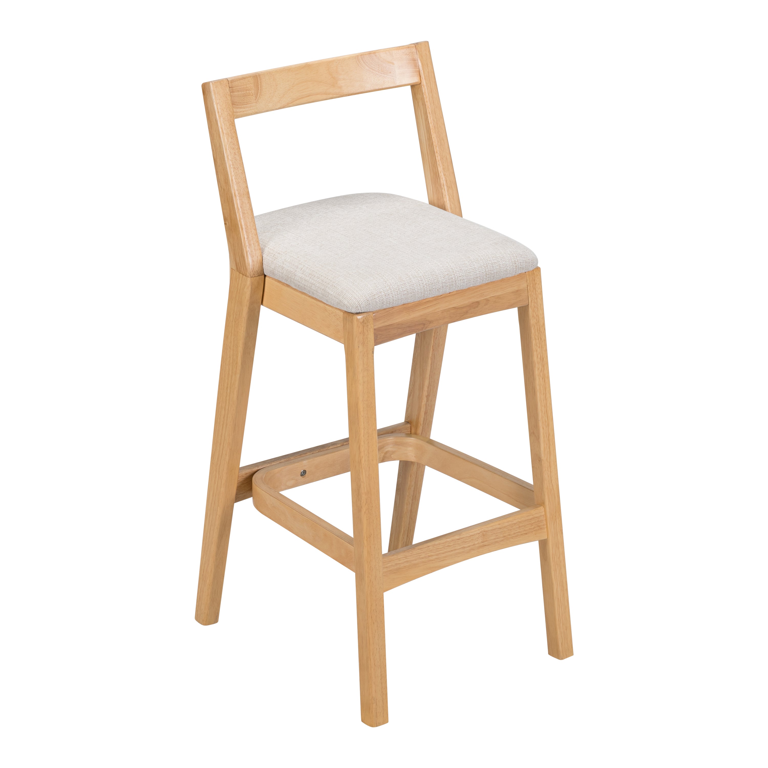Jasper Indoor Rubberwood Barstool, Set of 2
