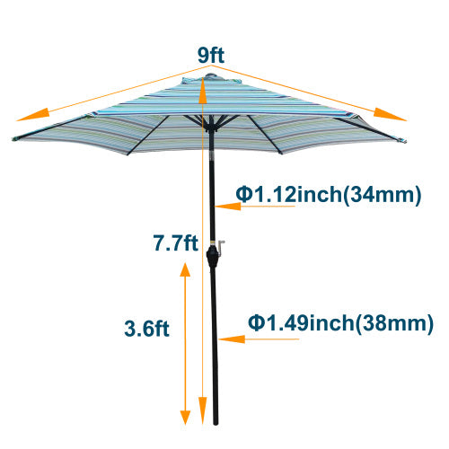 Rio 9' Patio Umbrella