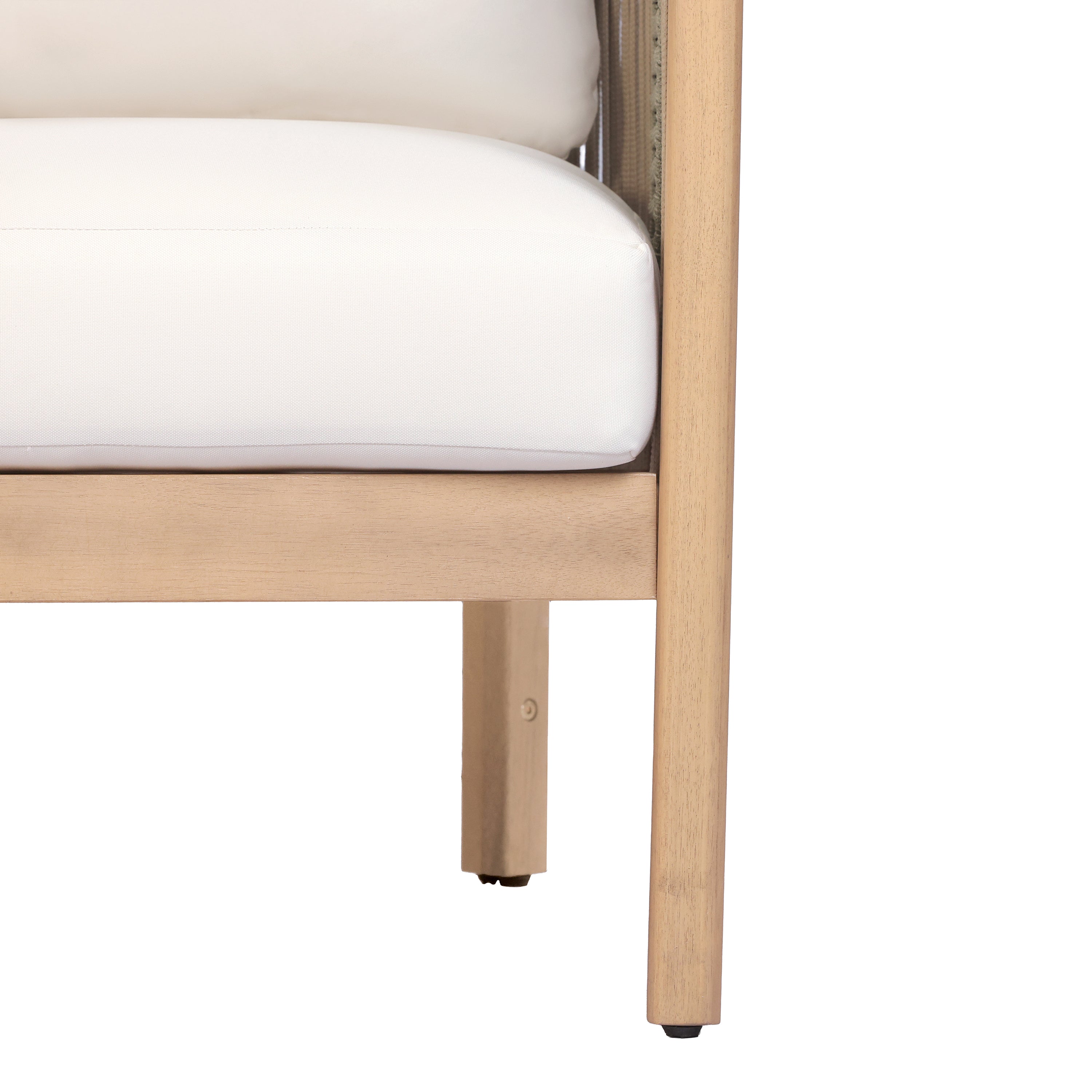Potter Outdoor Acacia Wood 3-Seater Sofa