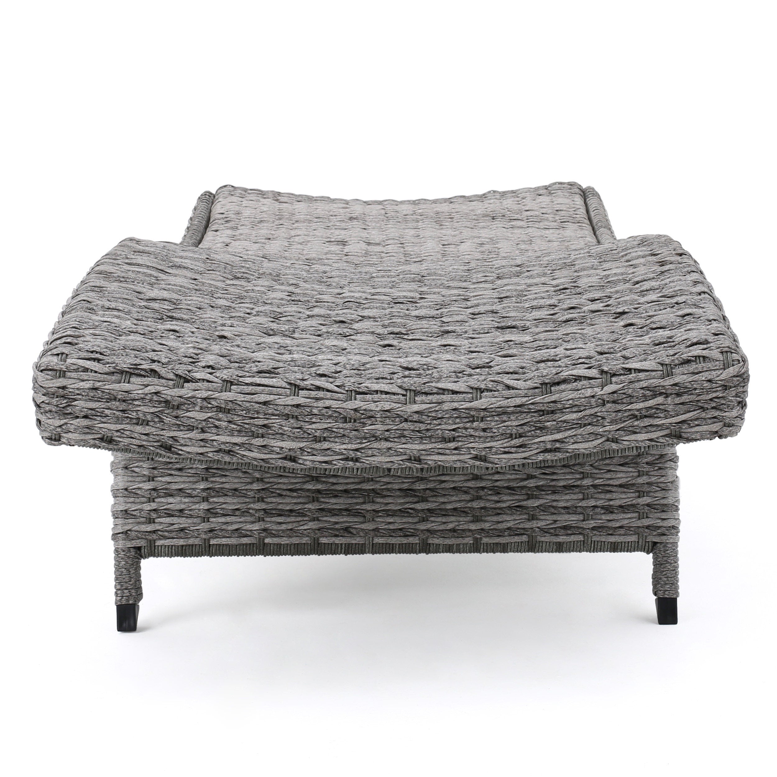 Crete Wicker Chaise Lounge, Set of 2
