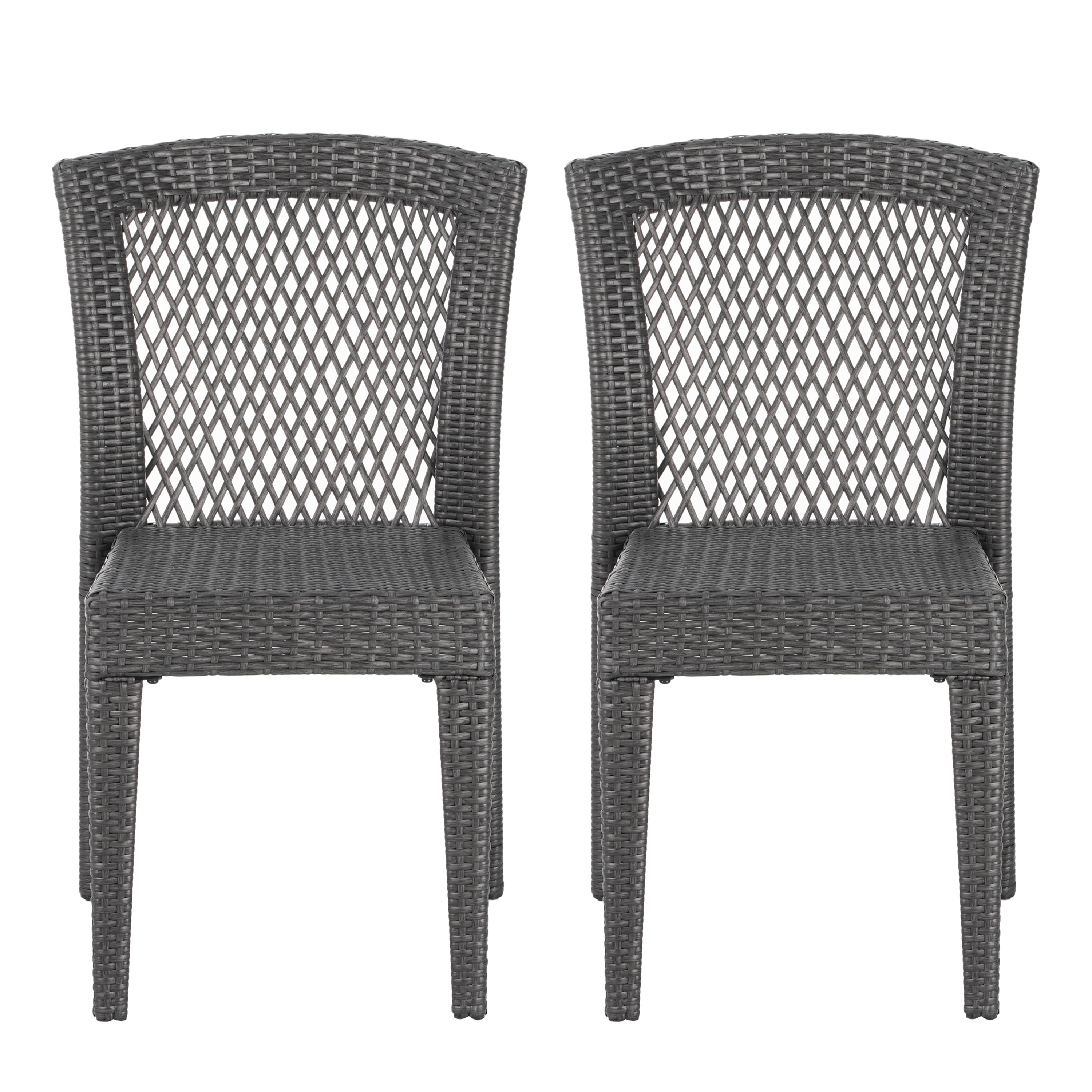 Farley Stacking Outdoor Dining Chairs, Set of 2