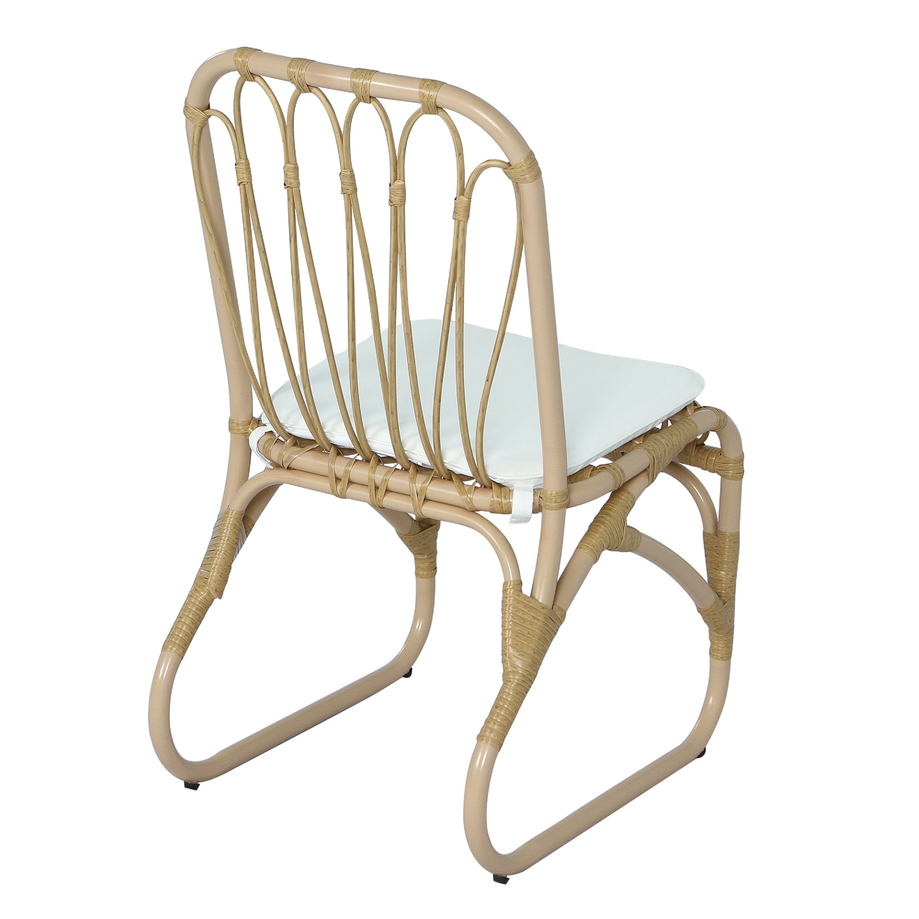 Outdoor Faux Rattan Dining Chairs, Set of 2