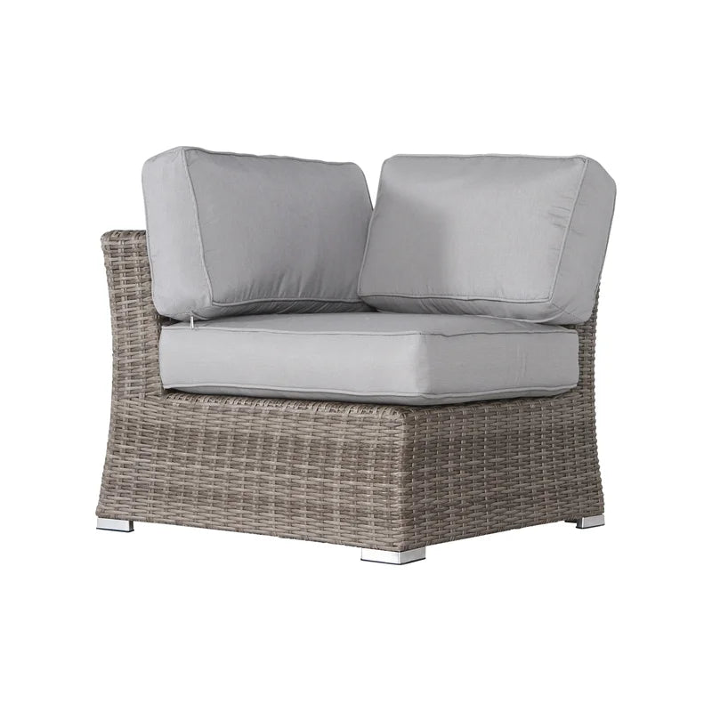 Fully Assembled Outdoor Wicker Patio Sofa