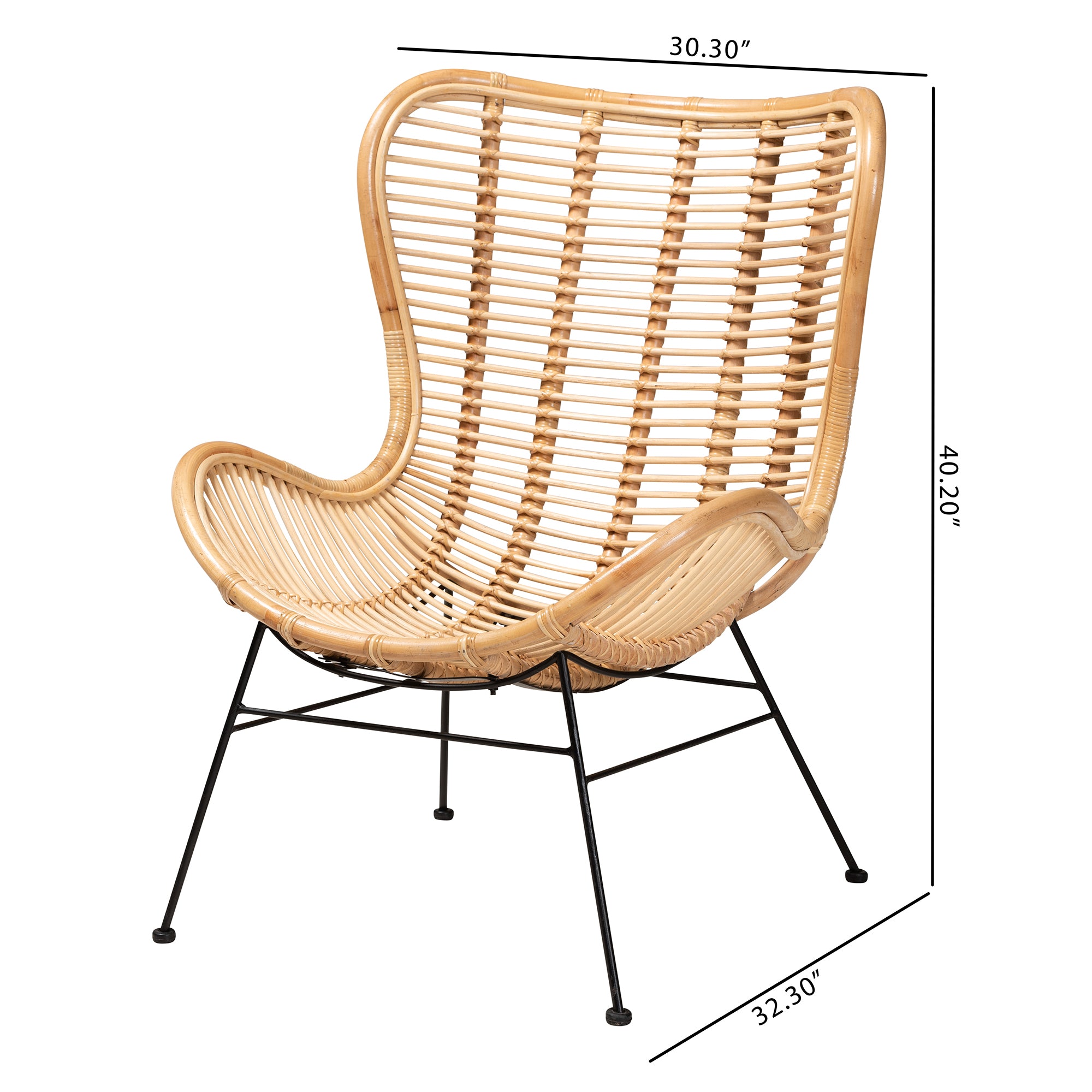 Rostam Modern Bohemian Accent Chair
