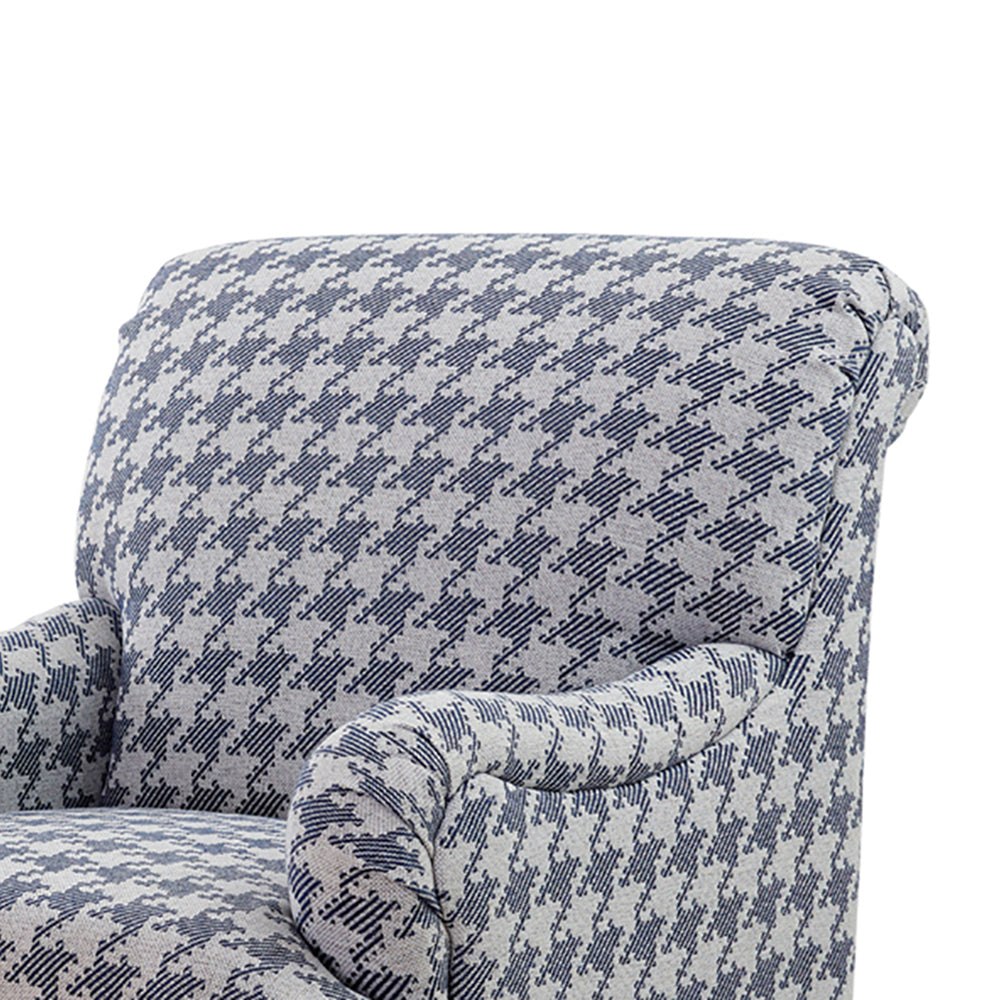 Danforth Houndstooth Upholstered High Backrest Accent Chair