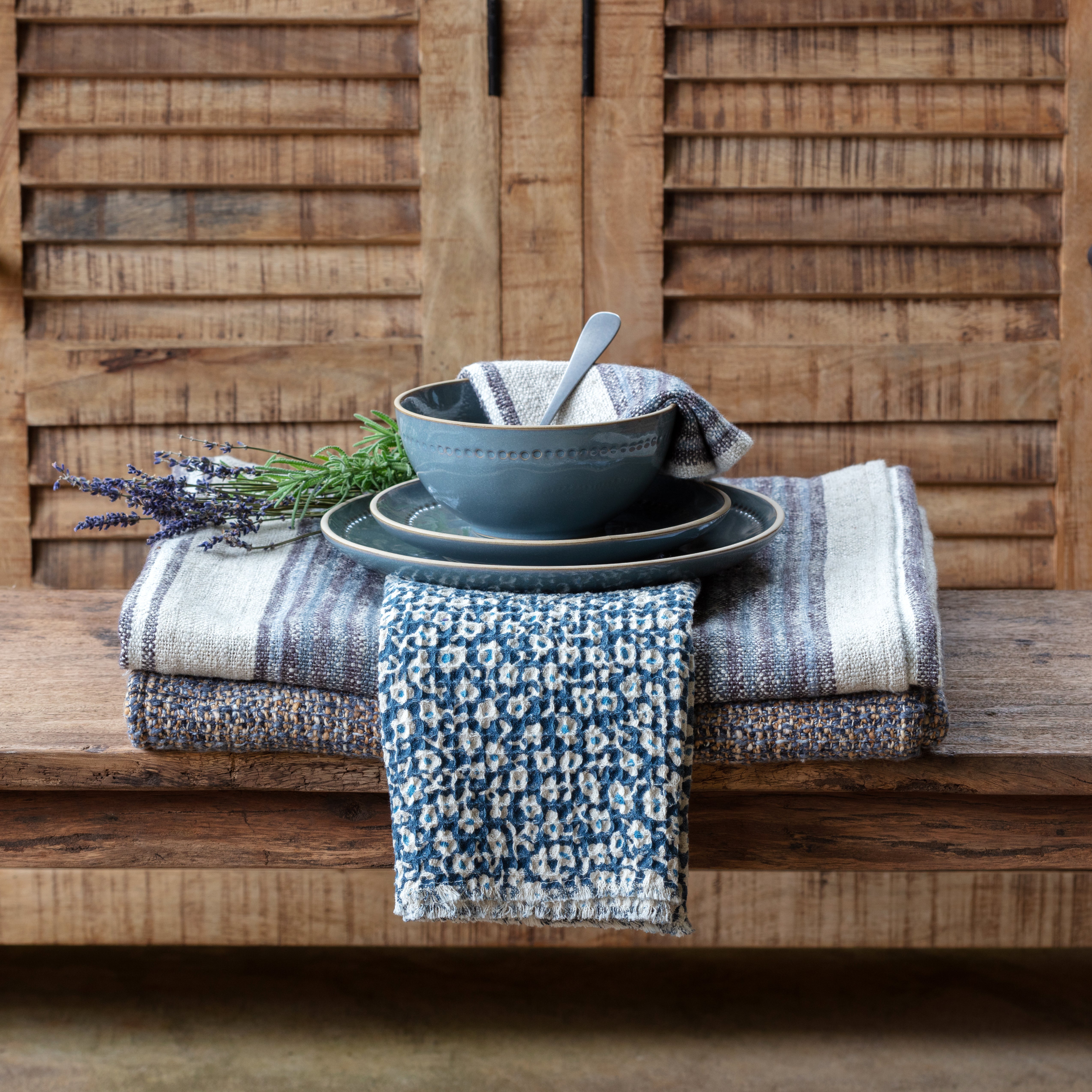 Cornflower Nubby Throw Blanket