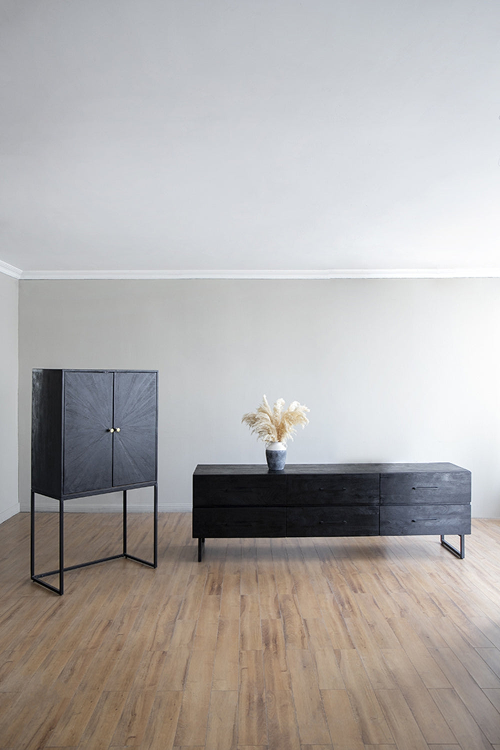 Minimalist Black Cabinet