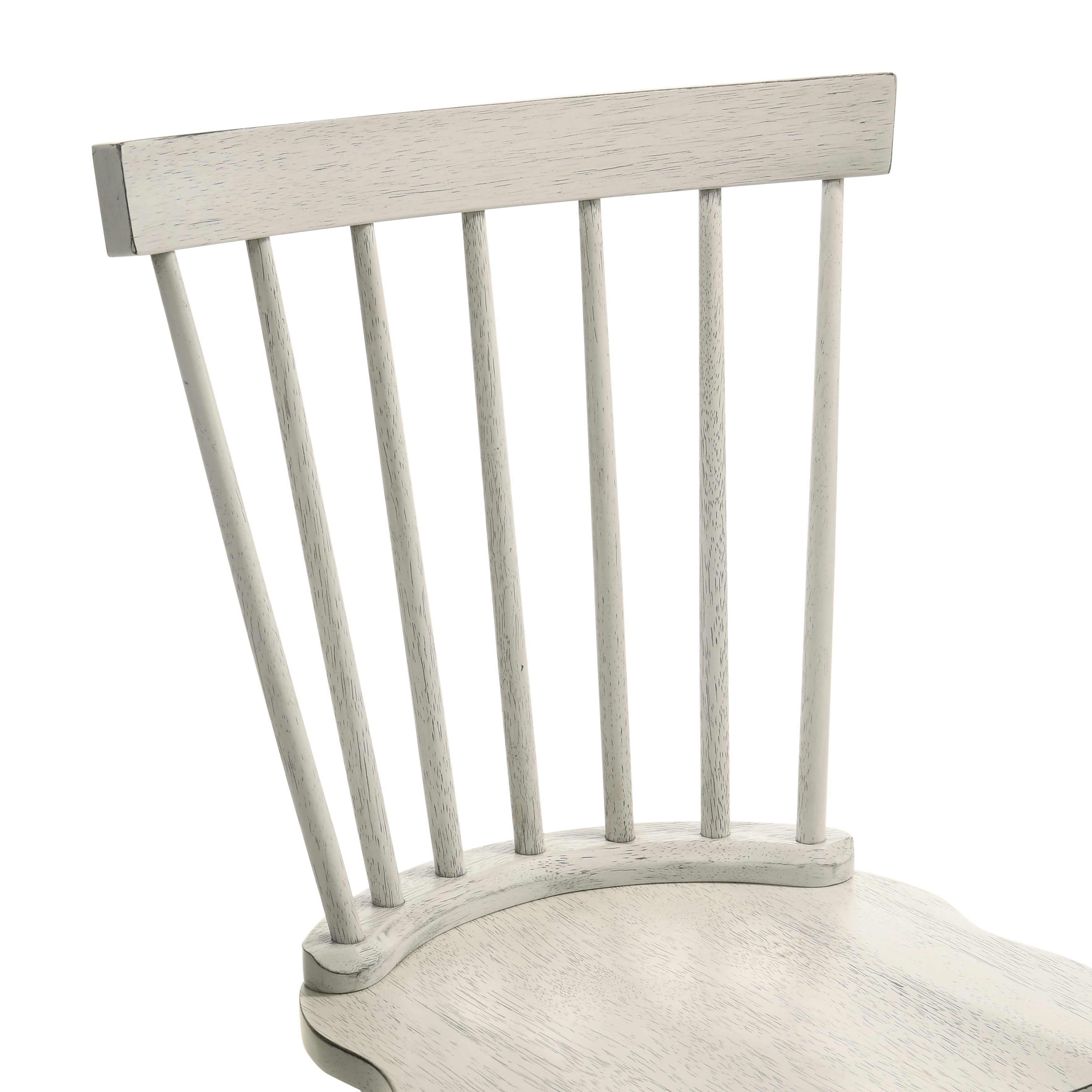 Modern Farmhouse Spindle Back Dining Chairs, Set of 2