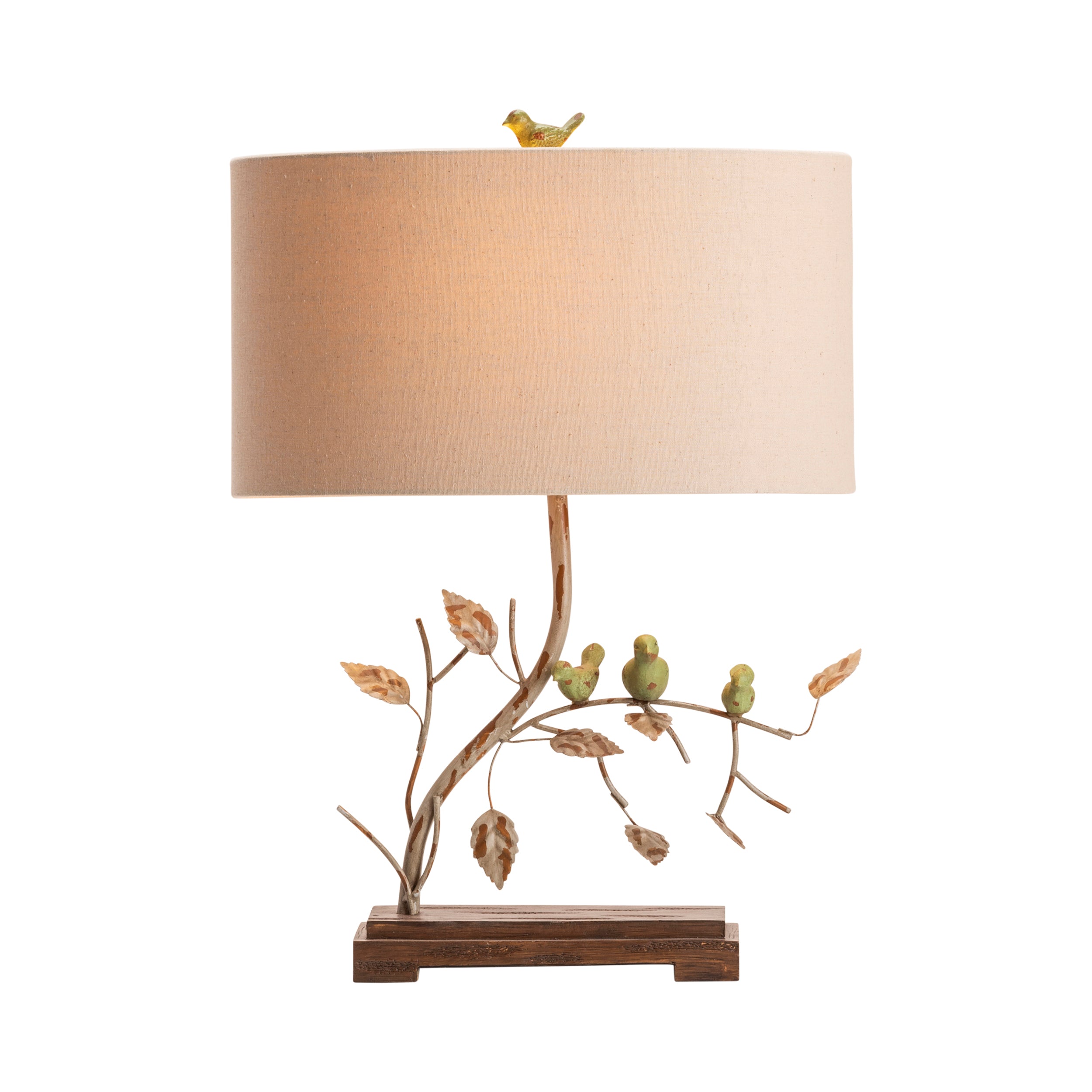 Leaf and Bird Table Lamp