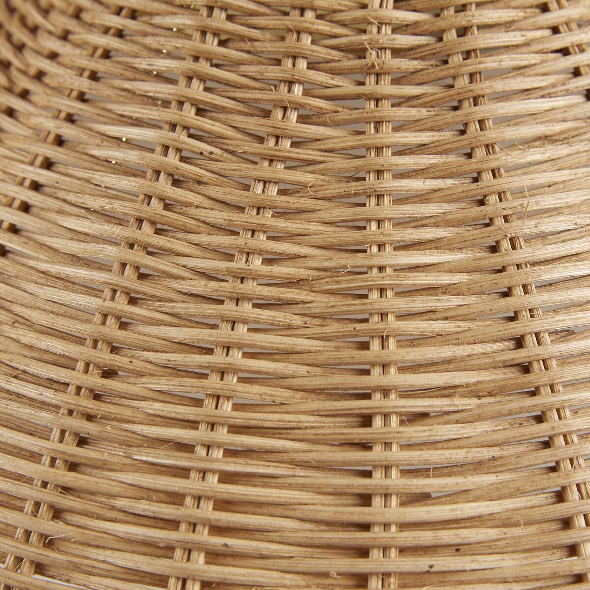 Colander Rattan Weave Shade Table Lamp with Iron Base