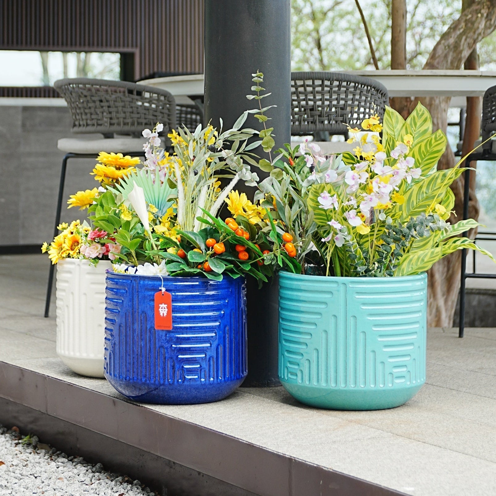 Noma Modern Handmade Ceramic Planter