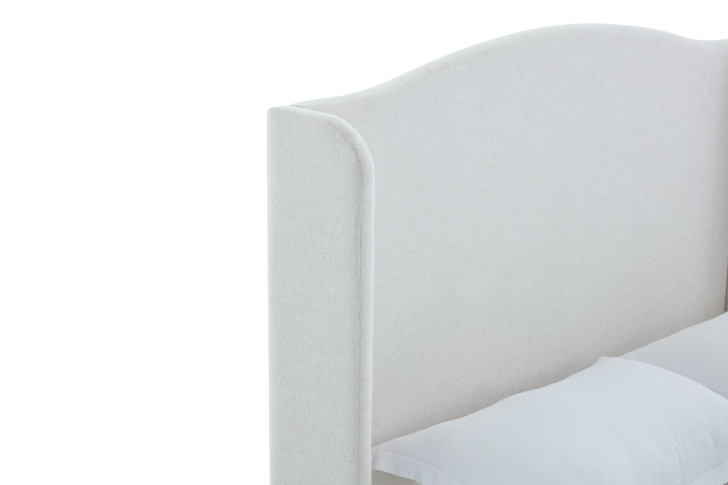 Hannah Upholstered Wingback Bed