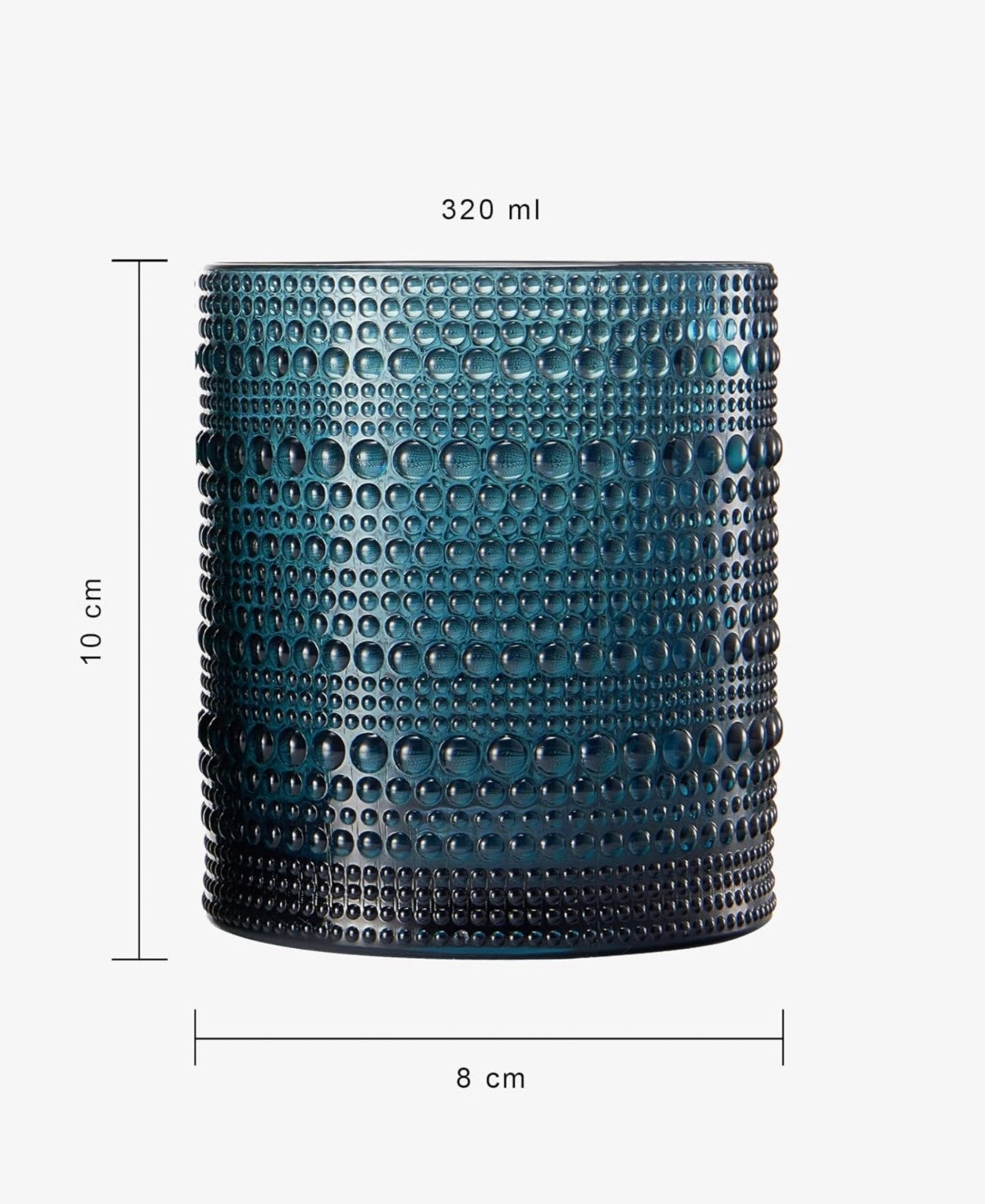 Evening Gem Hobnail Acrylic Reusable Glasses Set of 4