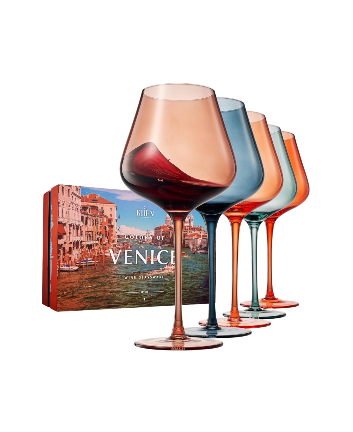 Venice Wine Glasses Set of 5