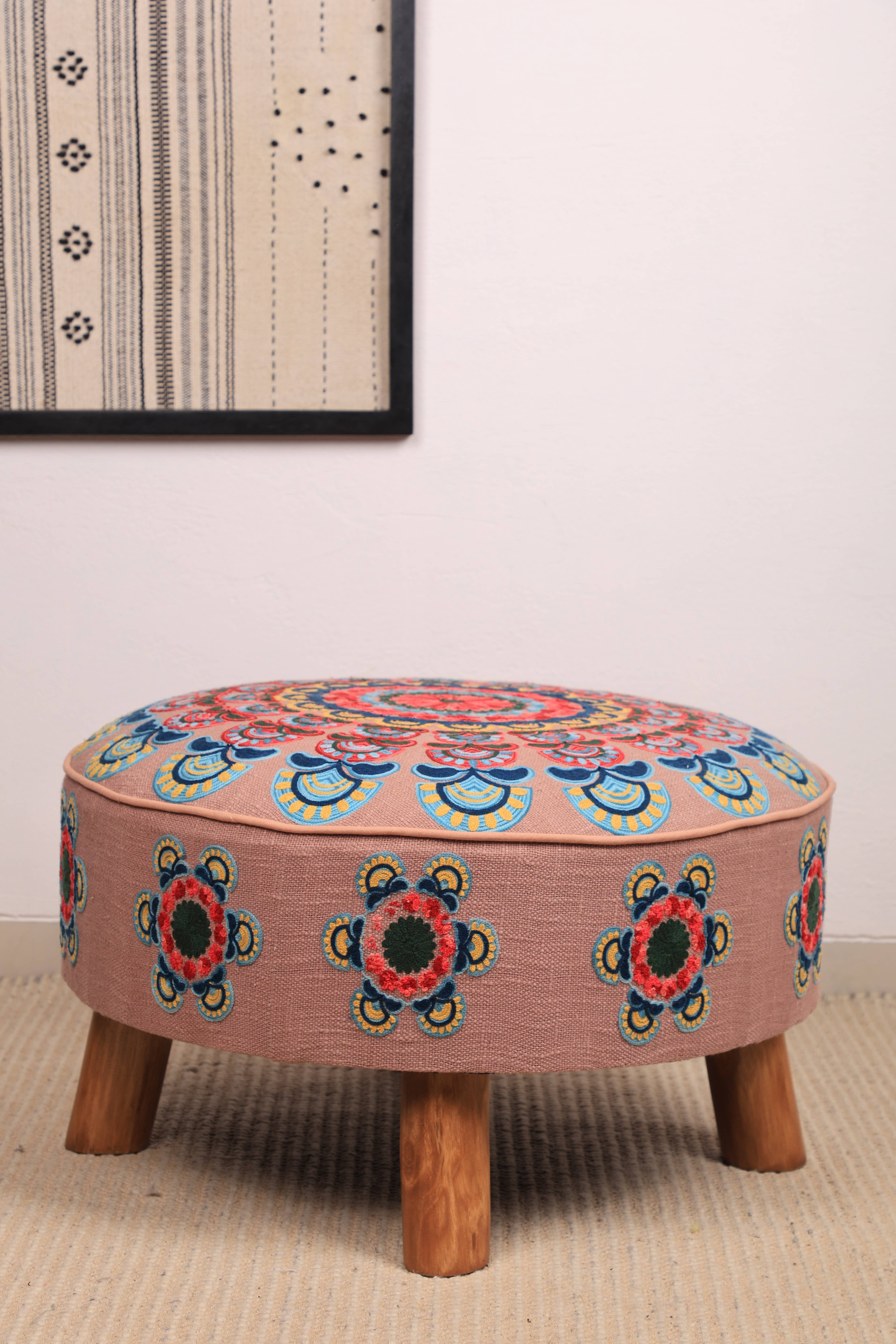 Mandala Slub Ottoman