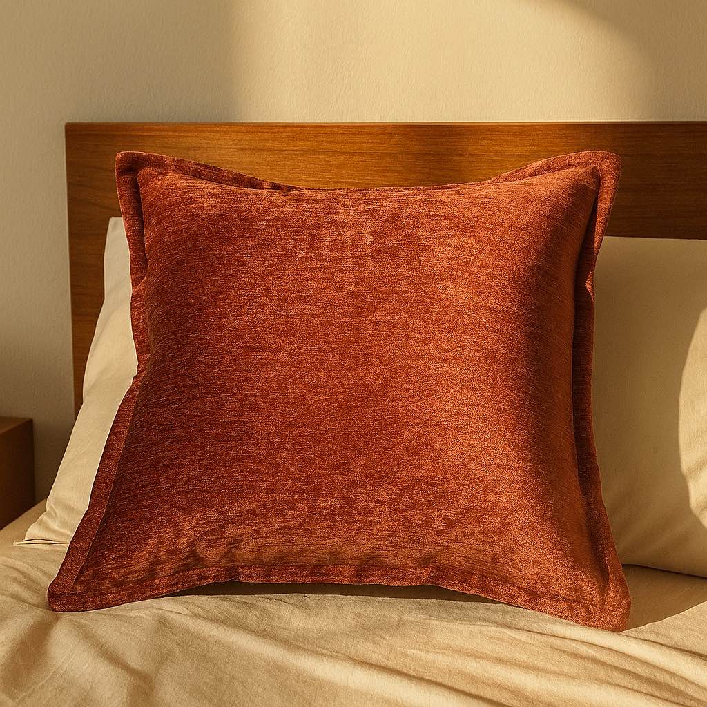 Velvet Throw Pillow with Luxe Shine