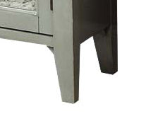 Kacia Antique Finish Console Cabinet with Mirrored Door
