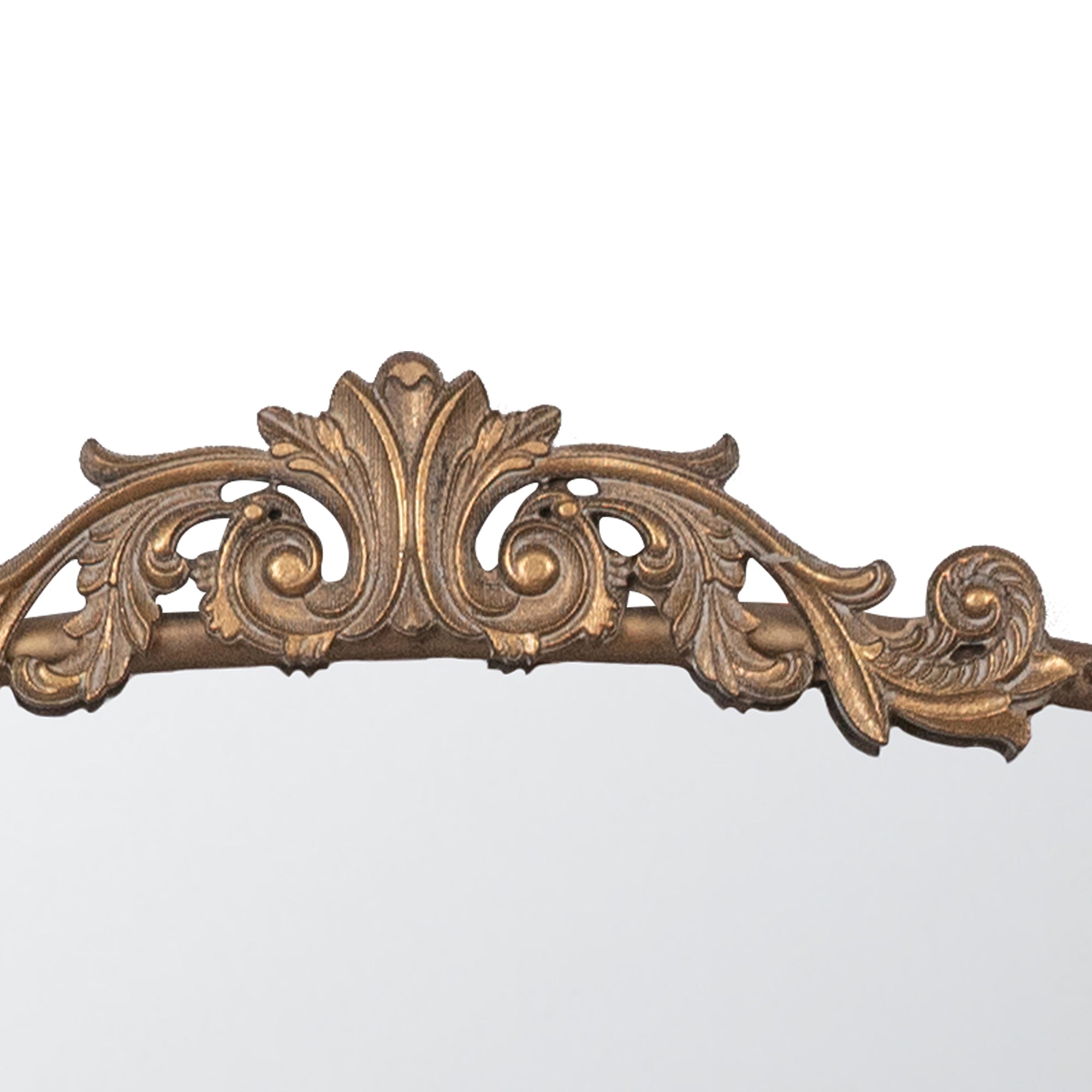 Arch Wall Mirror with Baroque Inspired Frame