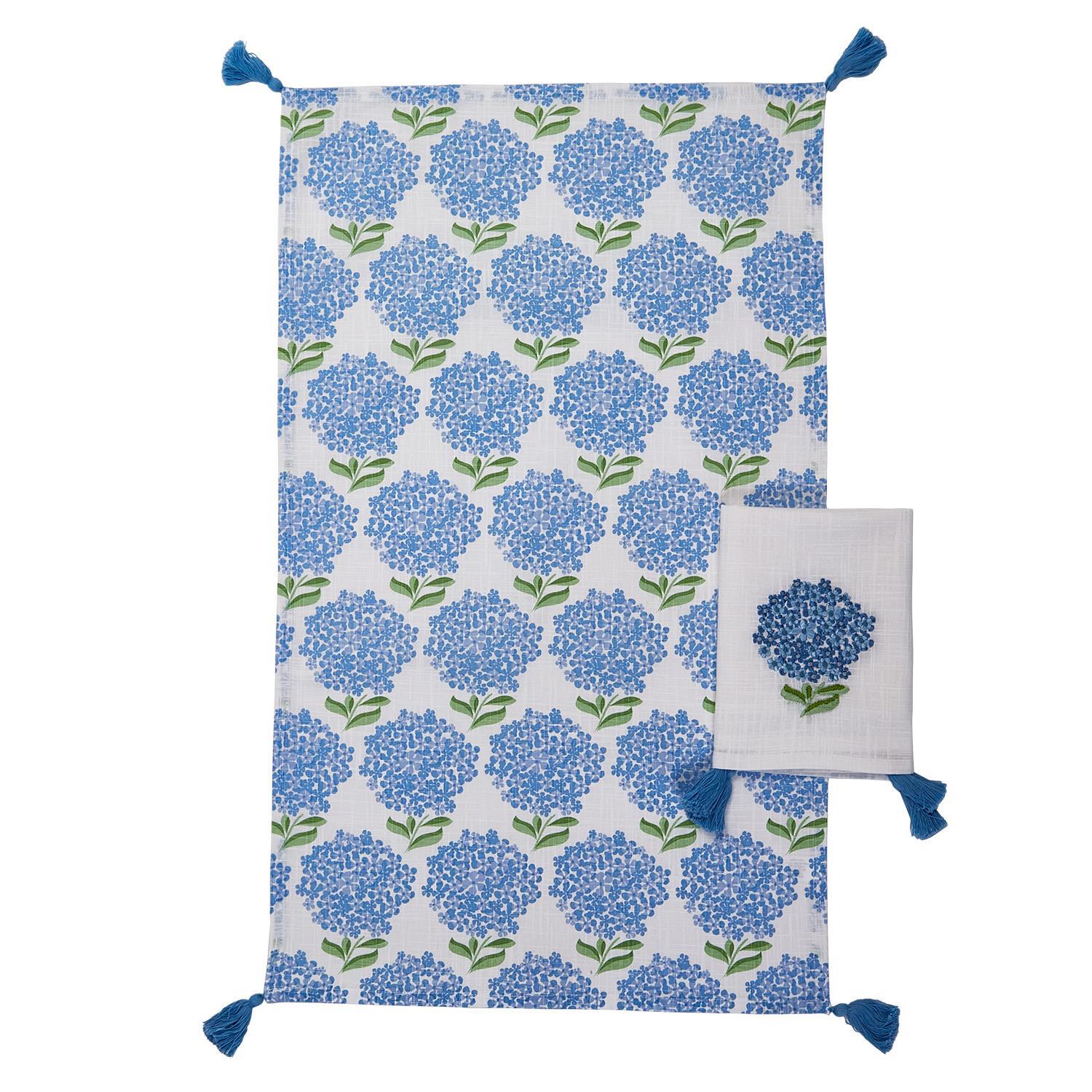 Hydrangea Dish Towels, Set of 2