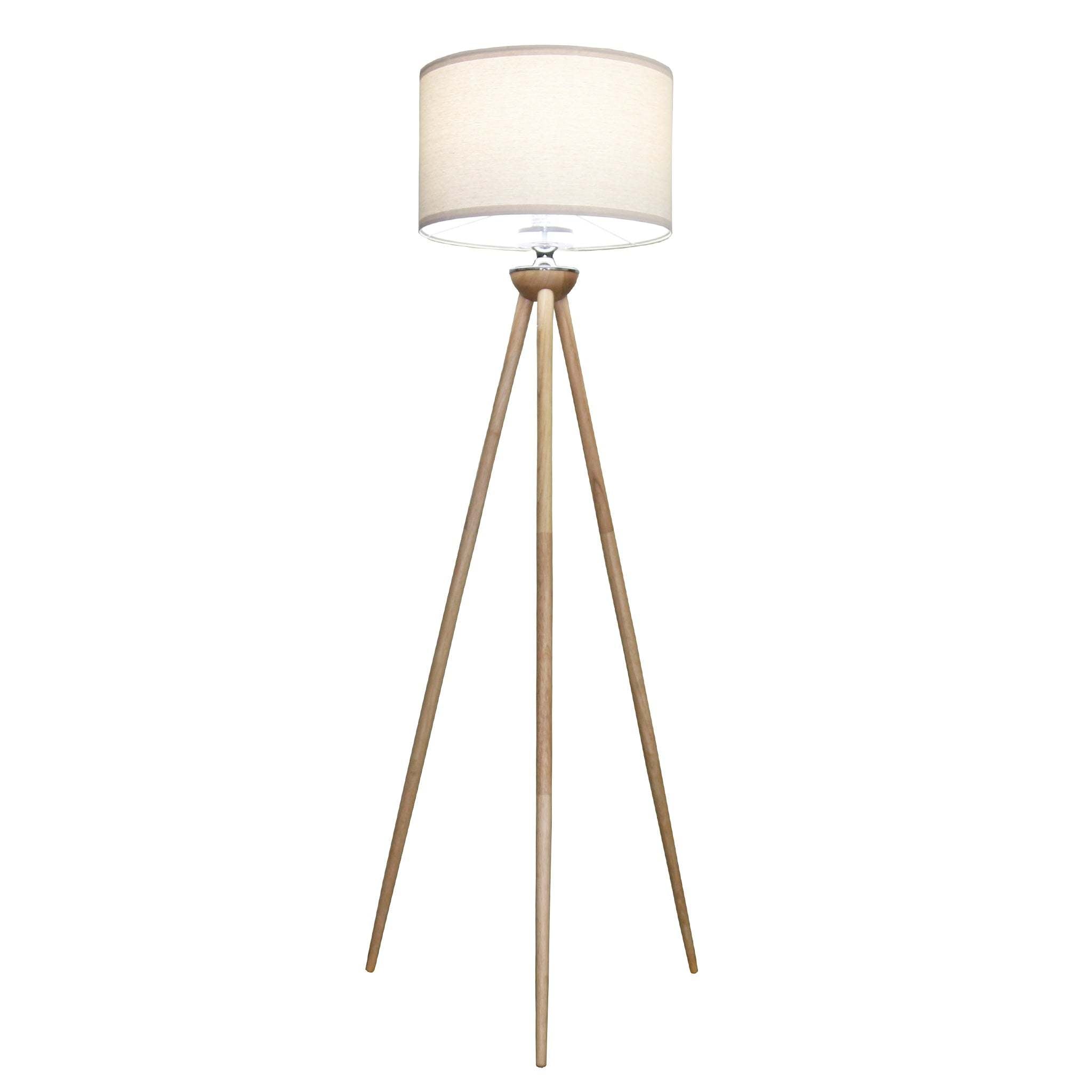 Lirios Three Legged Wooden Floor Lamp
