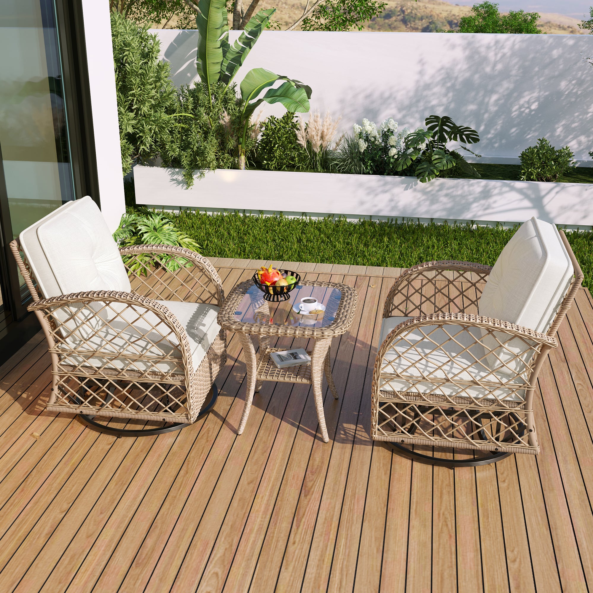 3-Piece Outdoor Chat Set