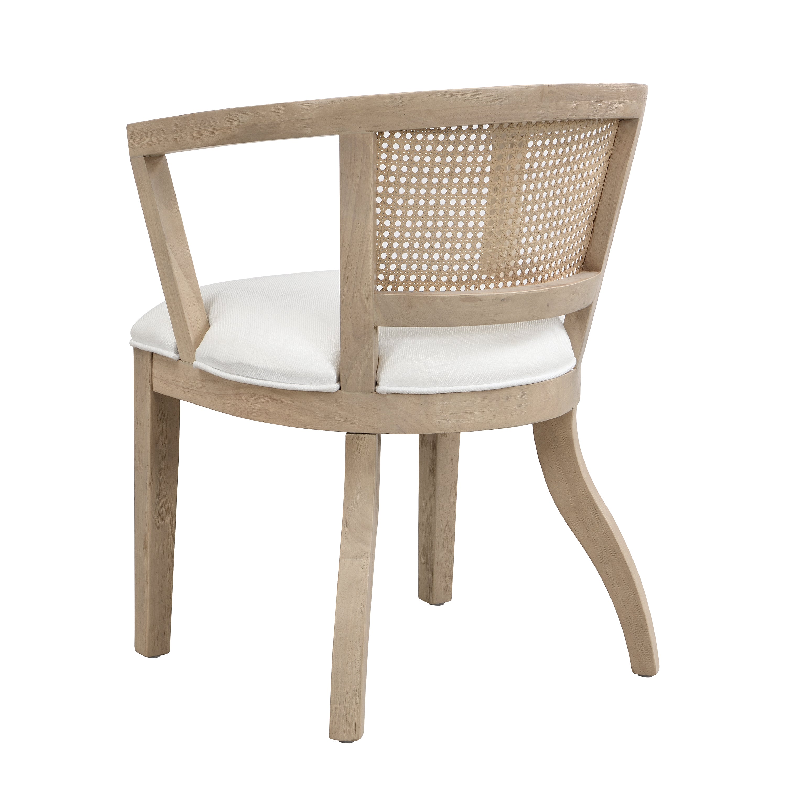 Rattan Barrel Dining Chair, Set of 2