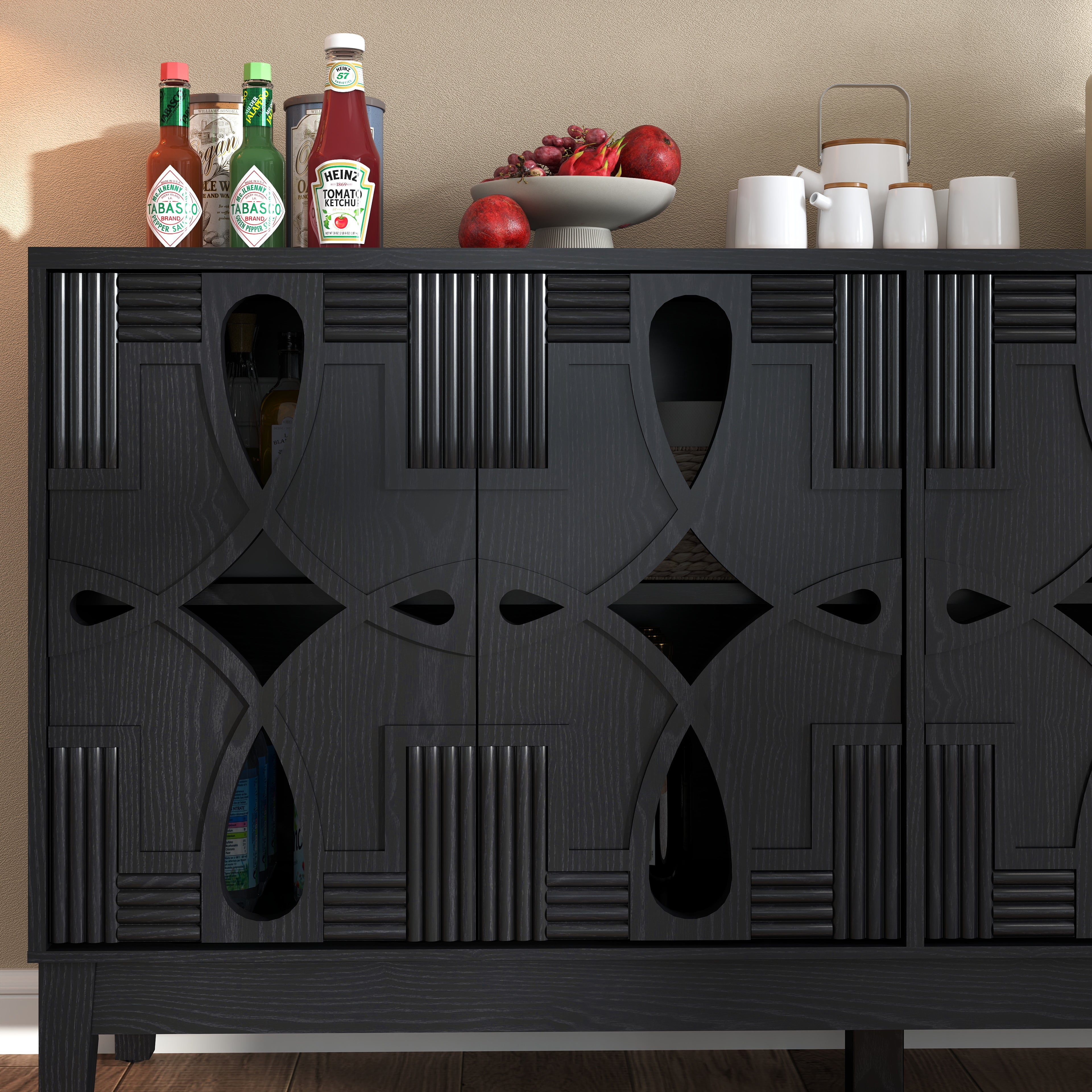 60.5' Mid Century Modern  Sideboard