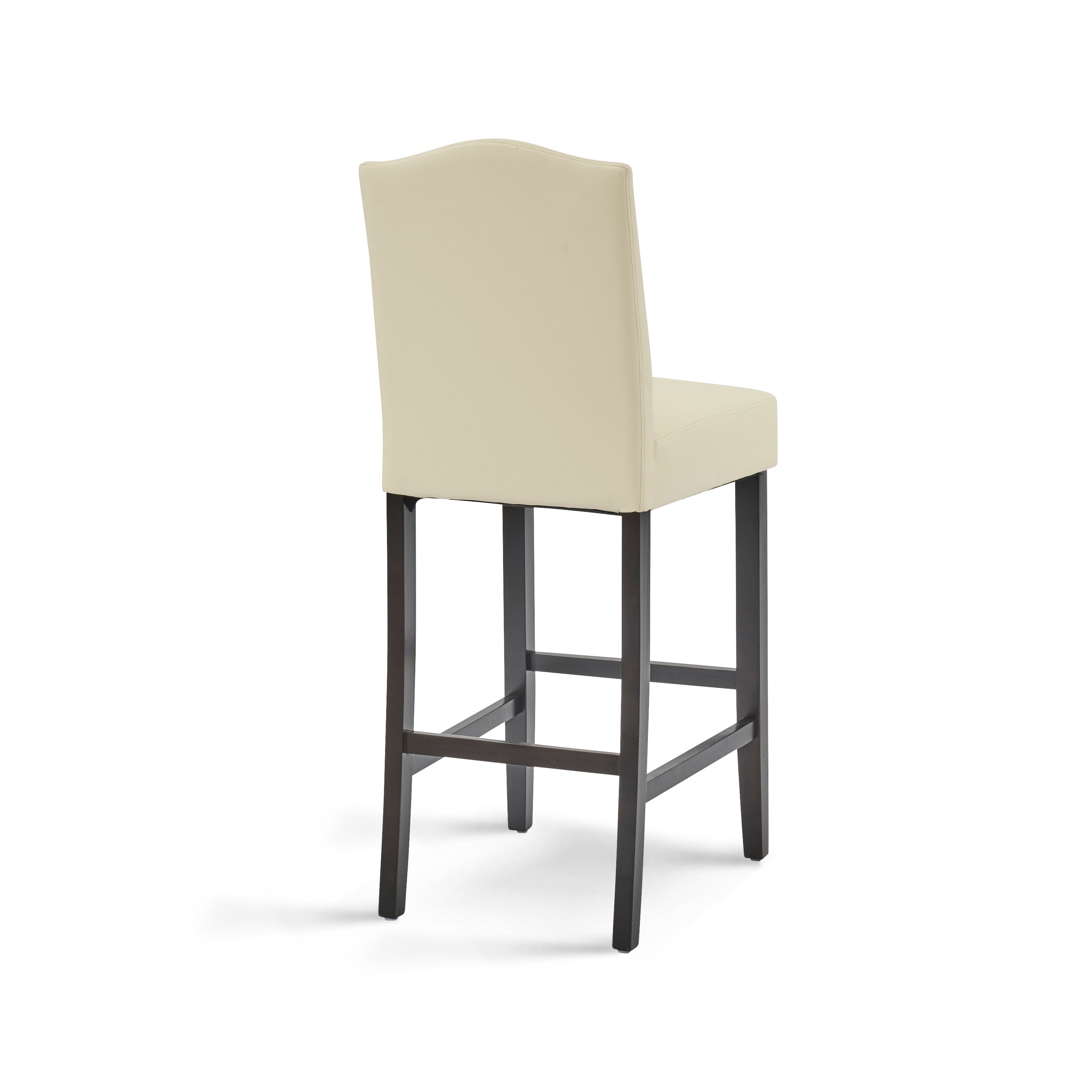 Upholstered Counter Stools with Rubberwood Legs