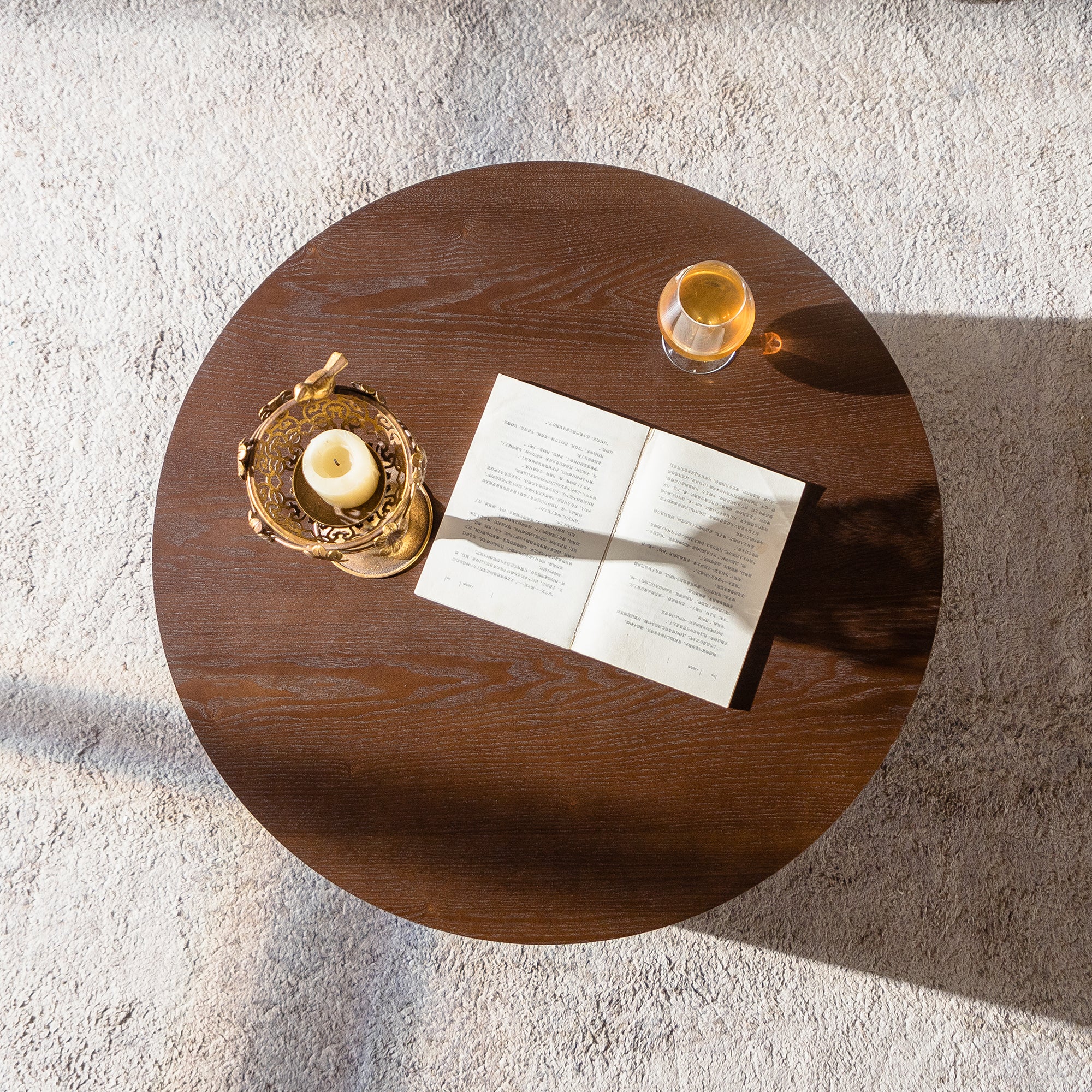 Round Coffee Table With Lift Top