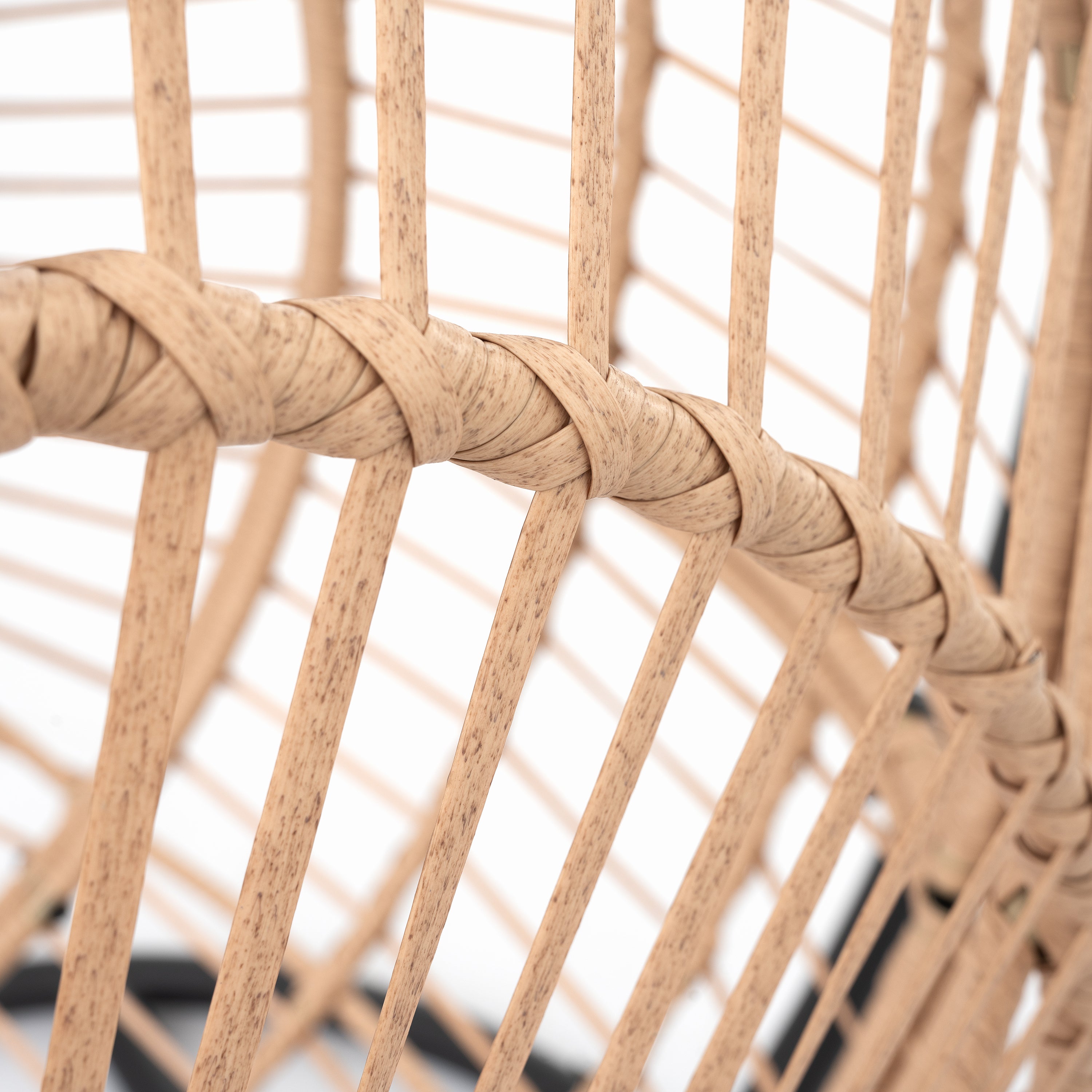 Outdoor Swingasan™ Hanging Chair with Beige Cushion