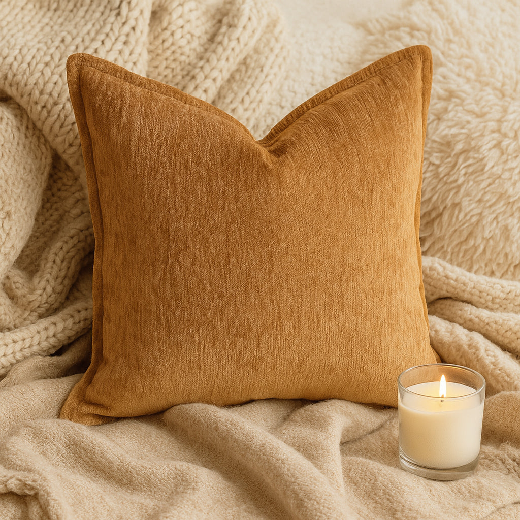 Velvet Throw Pillow with Luxe Shine