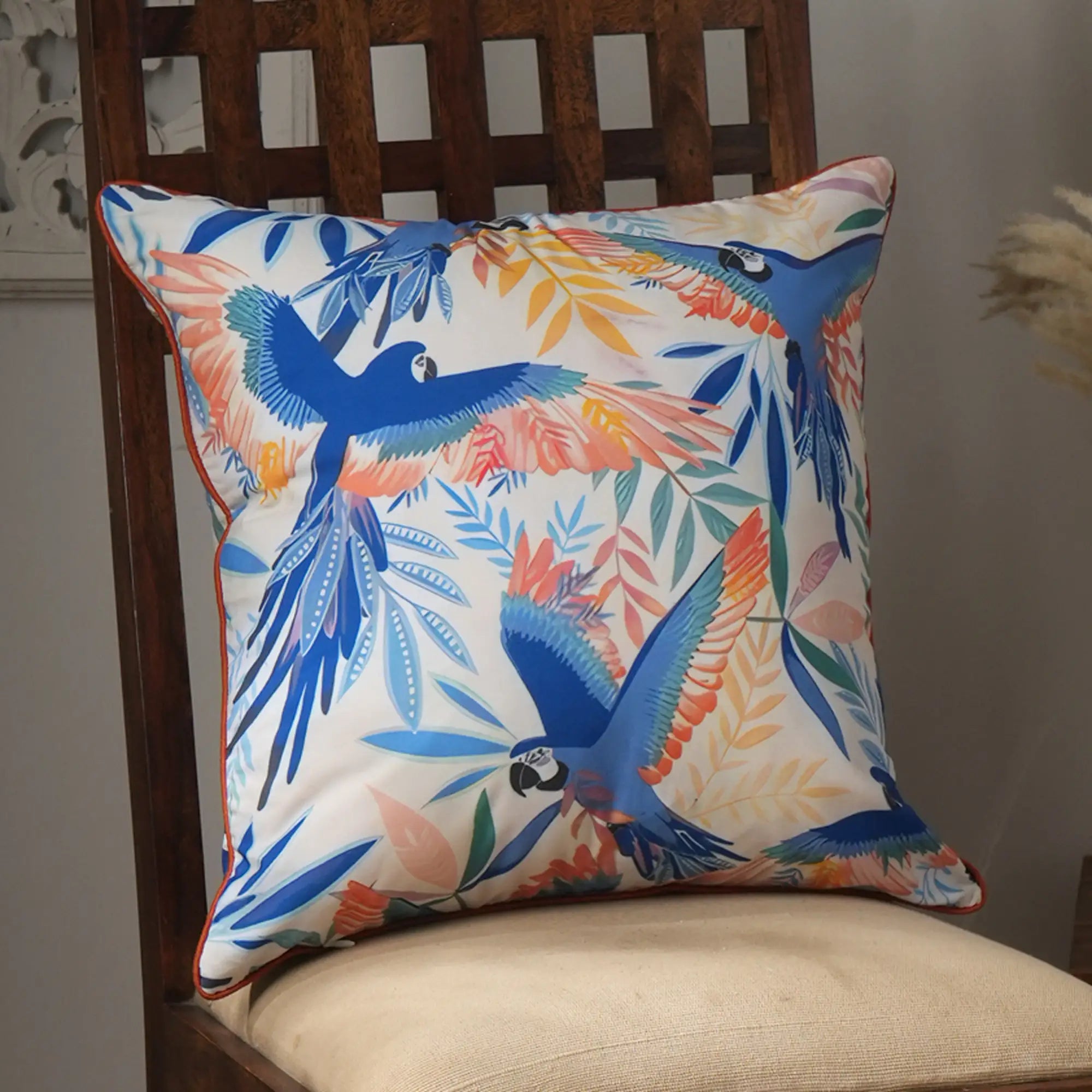 Parrot Printed Indoor/Outdoor Pillow