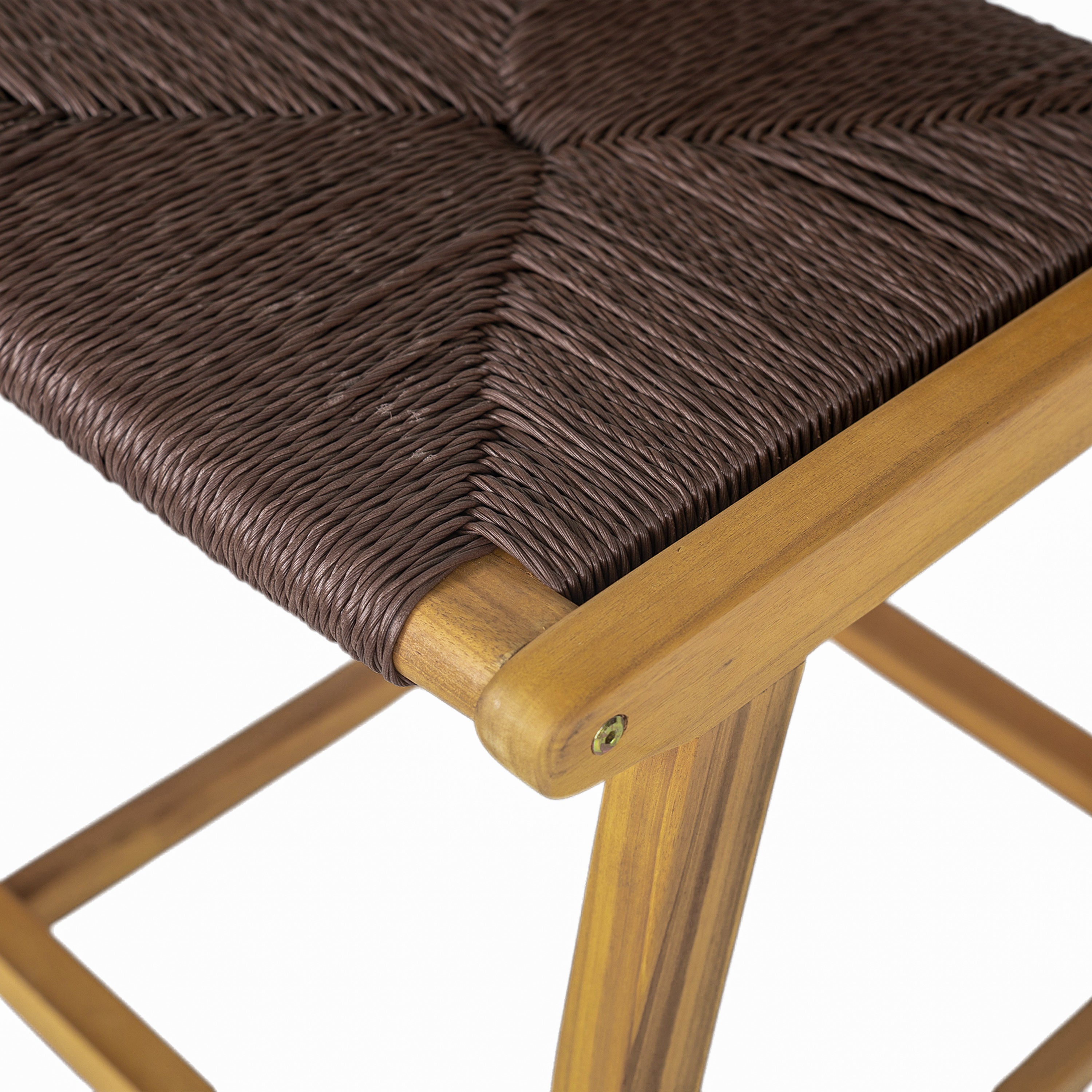 Catalina Acacia Wood Outdoor Armless Barstool
