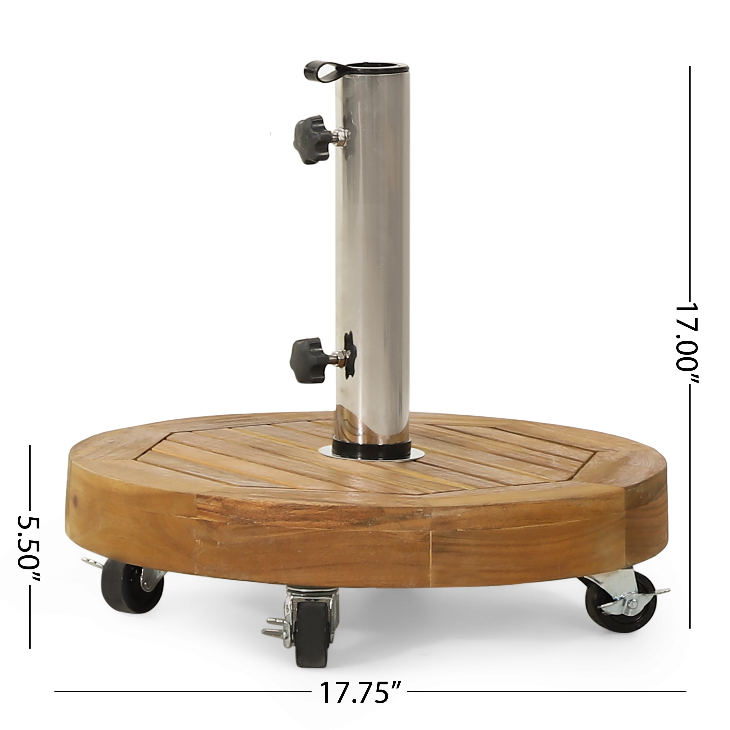 Outdoor Round Umbrella Base with Casters