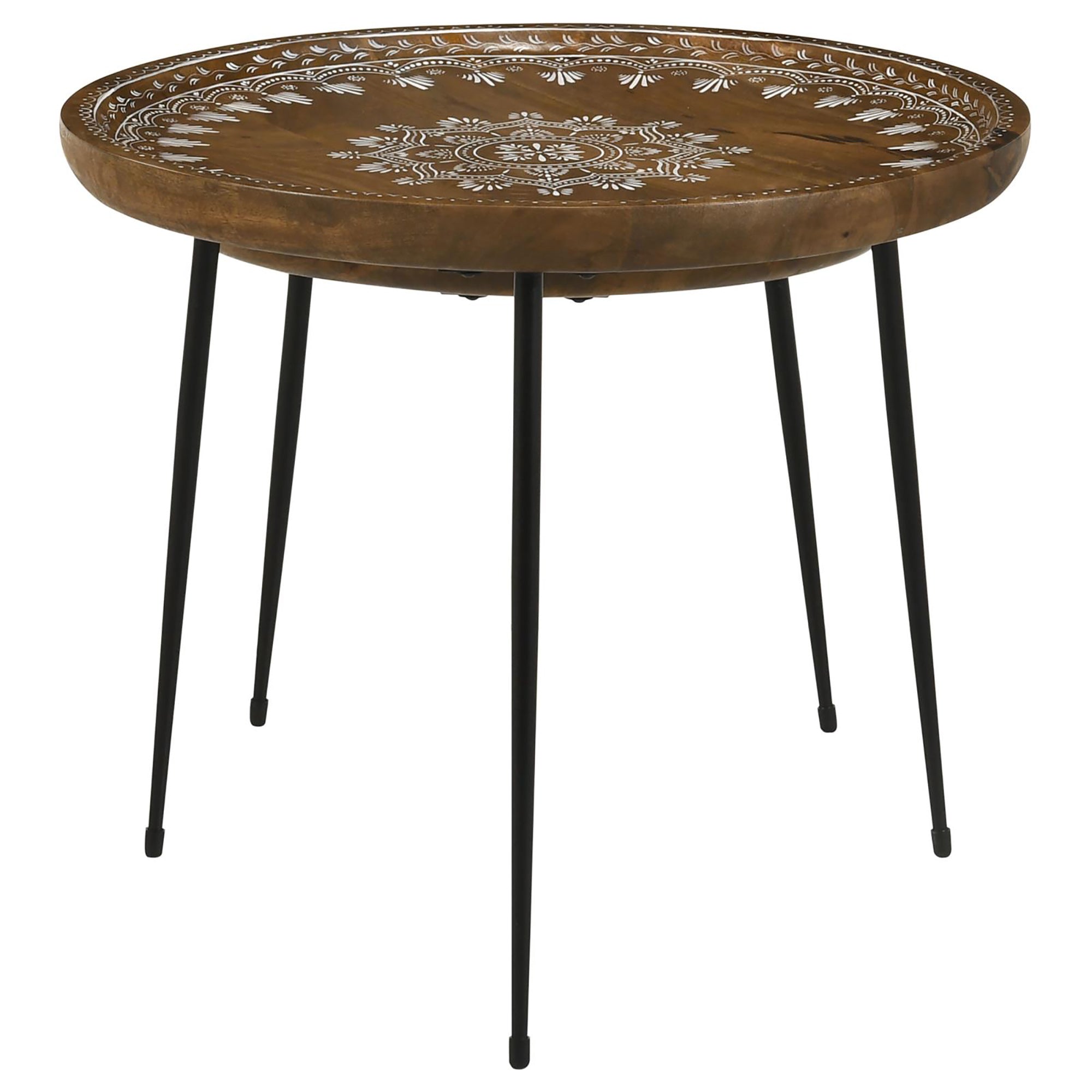 2 - Piece Nesting Table with Flared Legs - Side Tables
