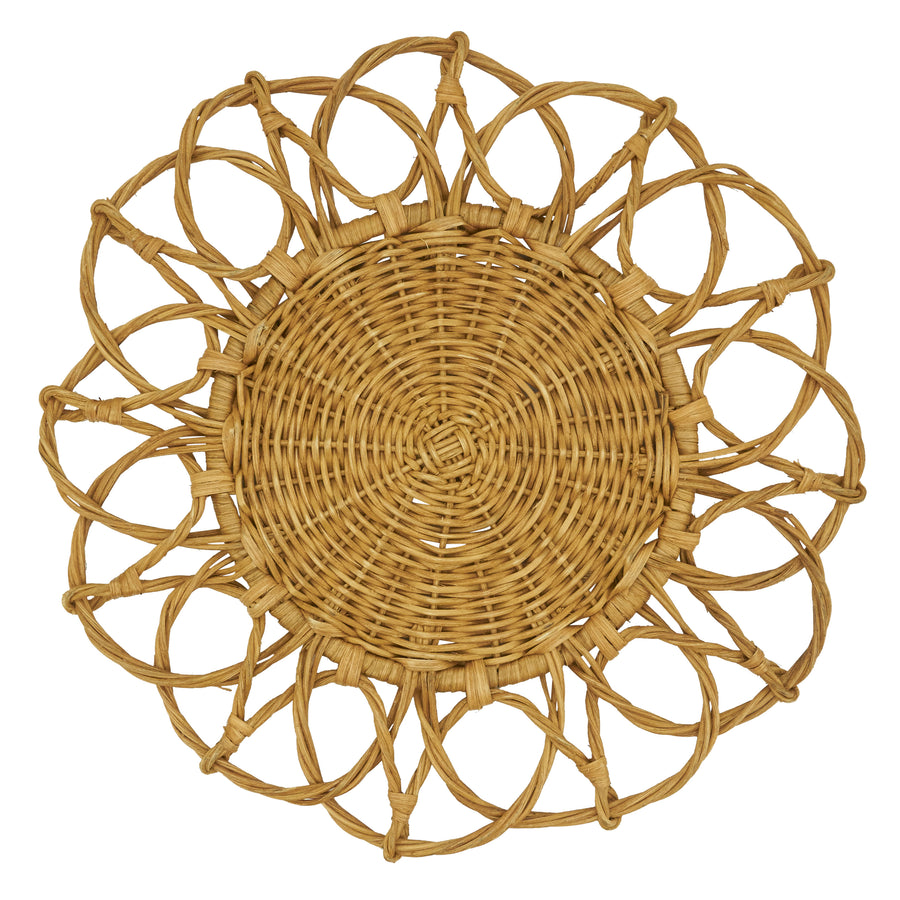 Twisted Rattan Table Placemat, Set of 4